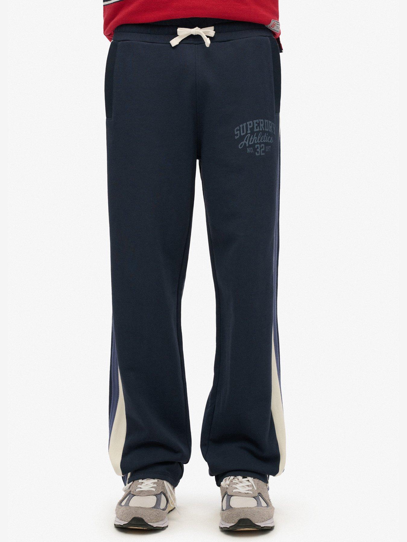  image of superdry-athletic-essential-straight-joggers-navy