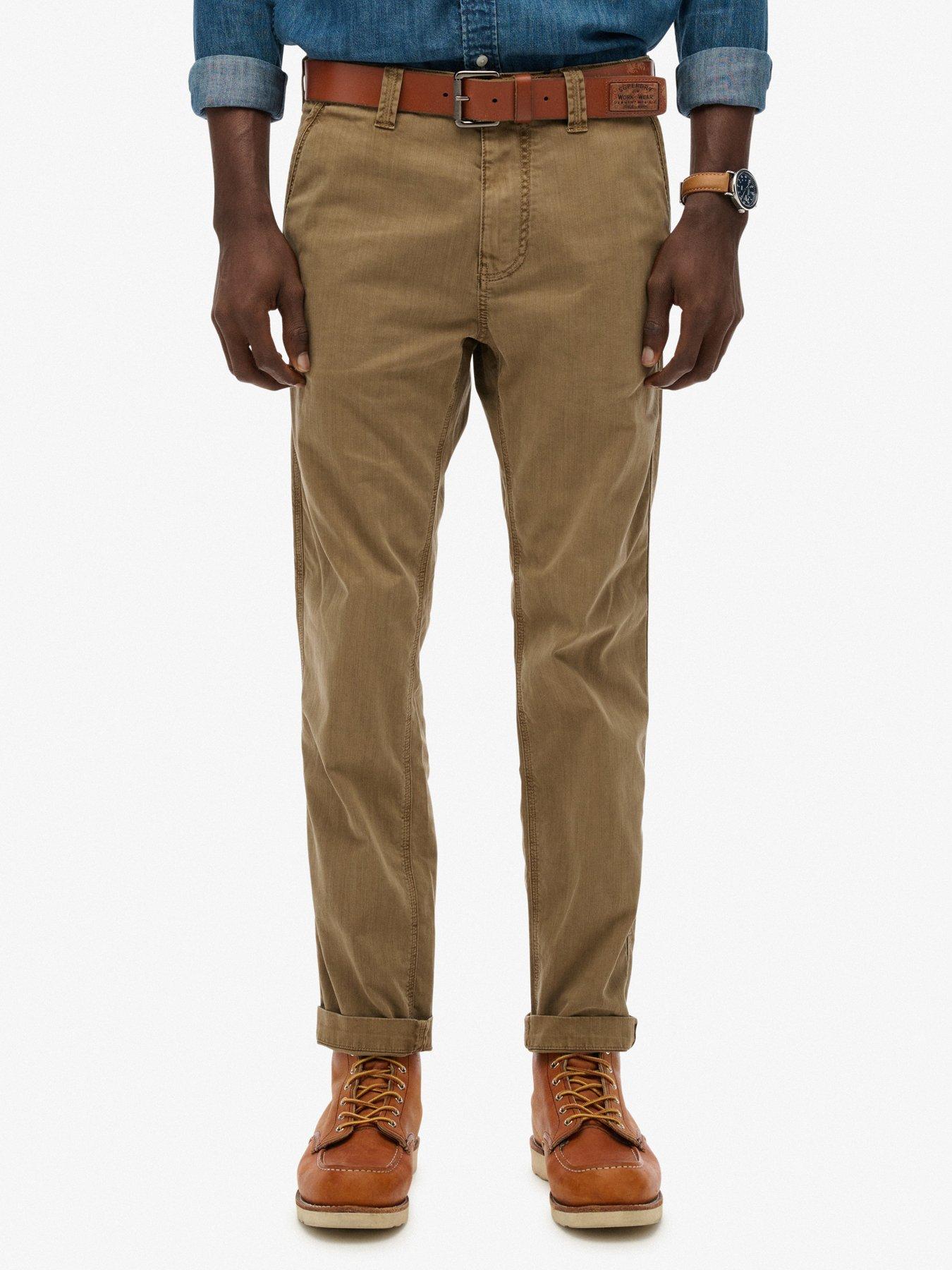  image of superdry-utility-chinos-green
