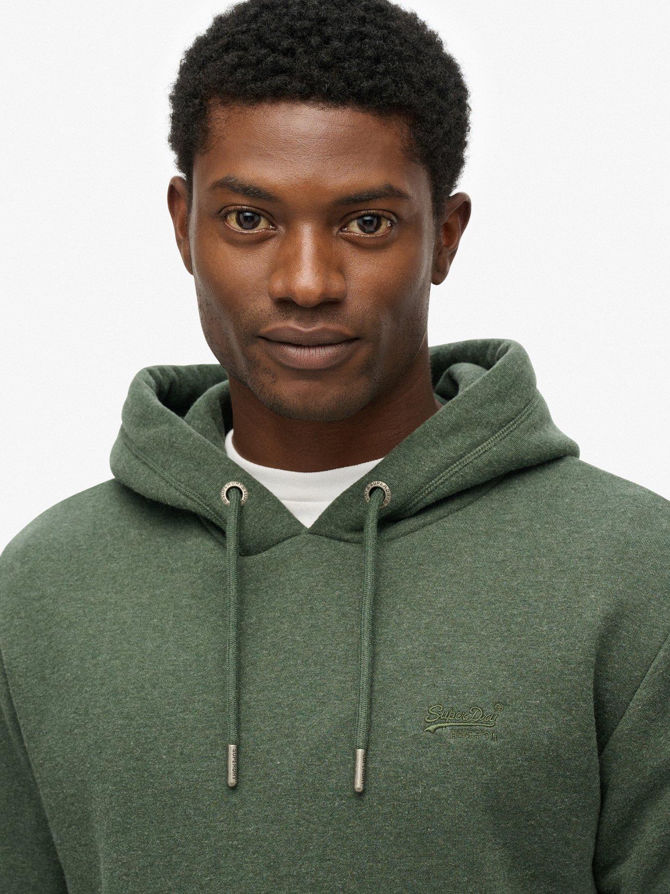  image of superdry-essential-logo-hoodie-green