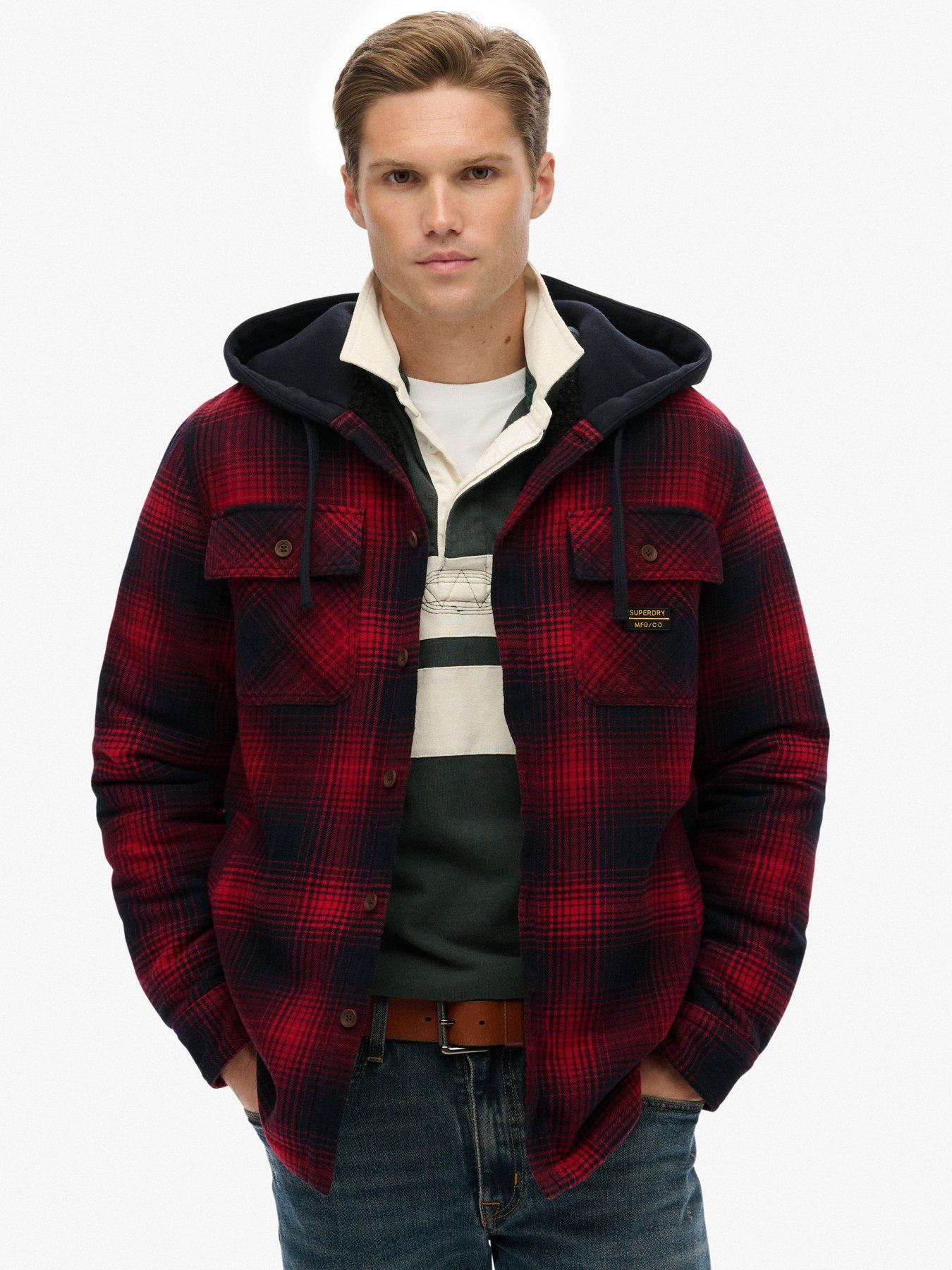 Image 1 of 5 of Superdry Superdry Surplus Hooded Check Shirt