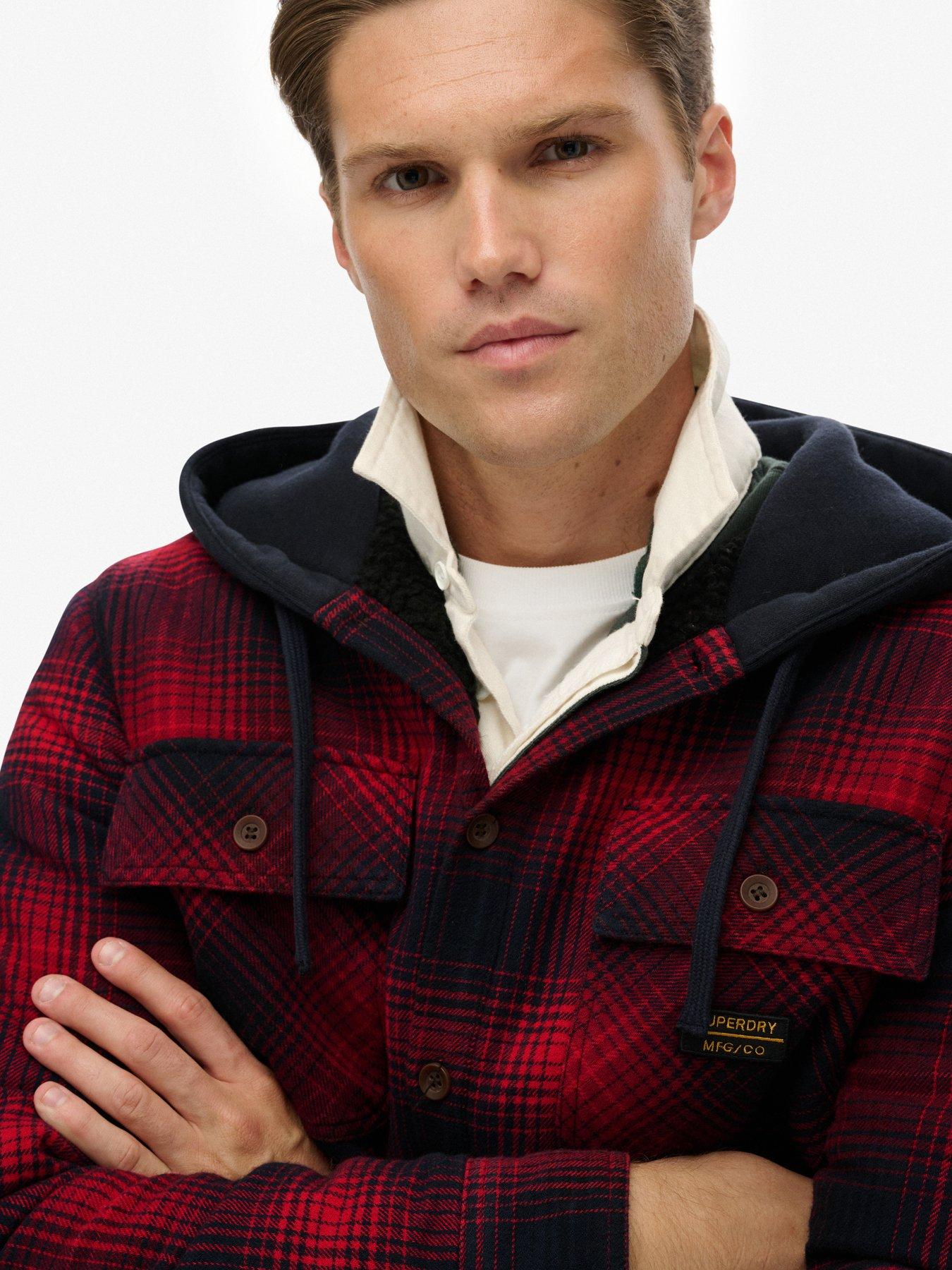 Image 3 of 5 of Superdry Superdry Surplus Hooded Check Shirt