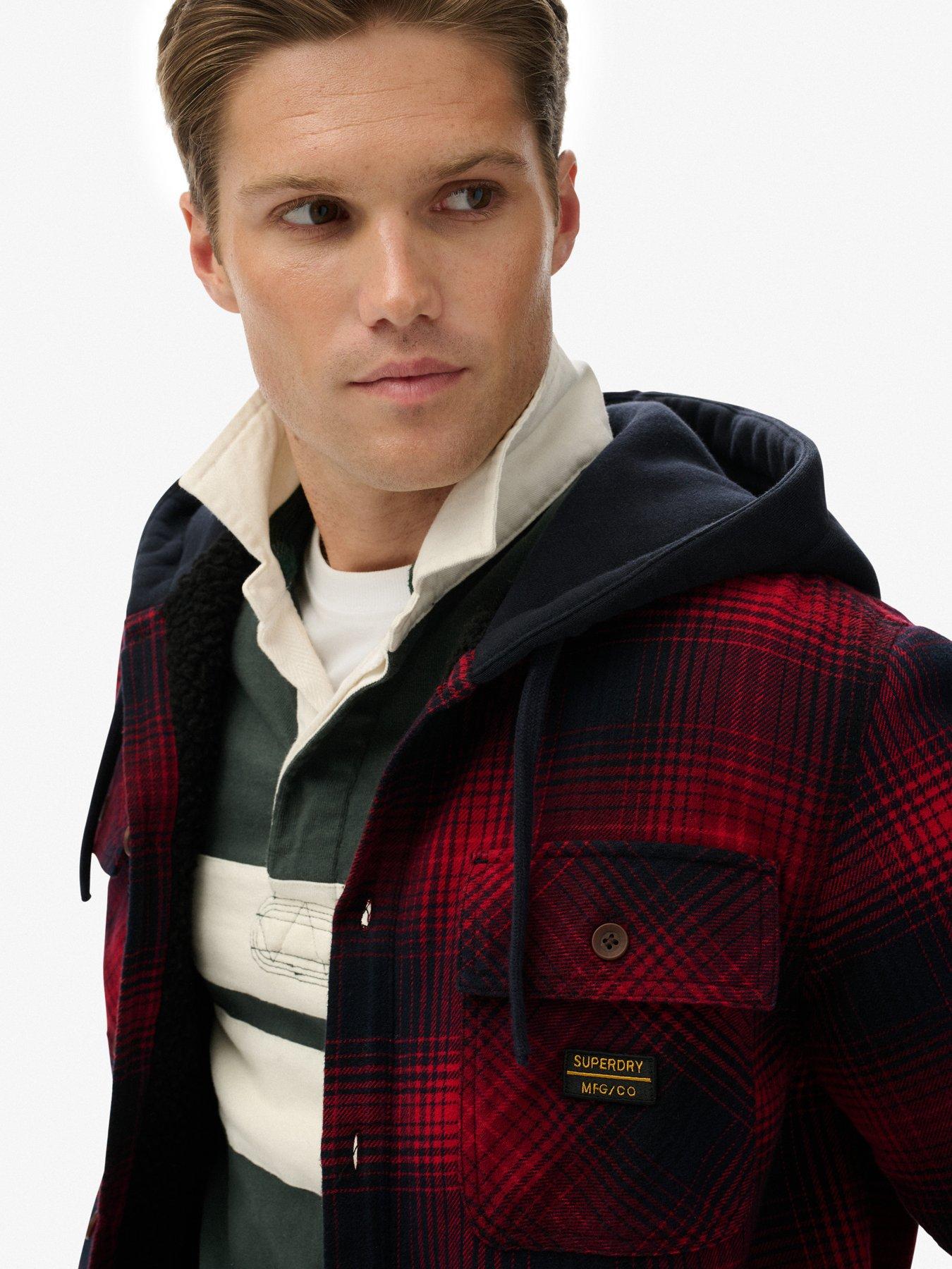 Image 4 of 5 of Superdry Superdry Surplus Hooded Check Shirt