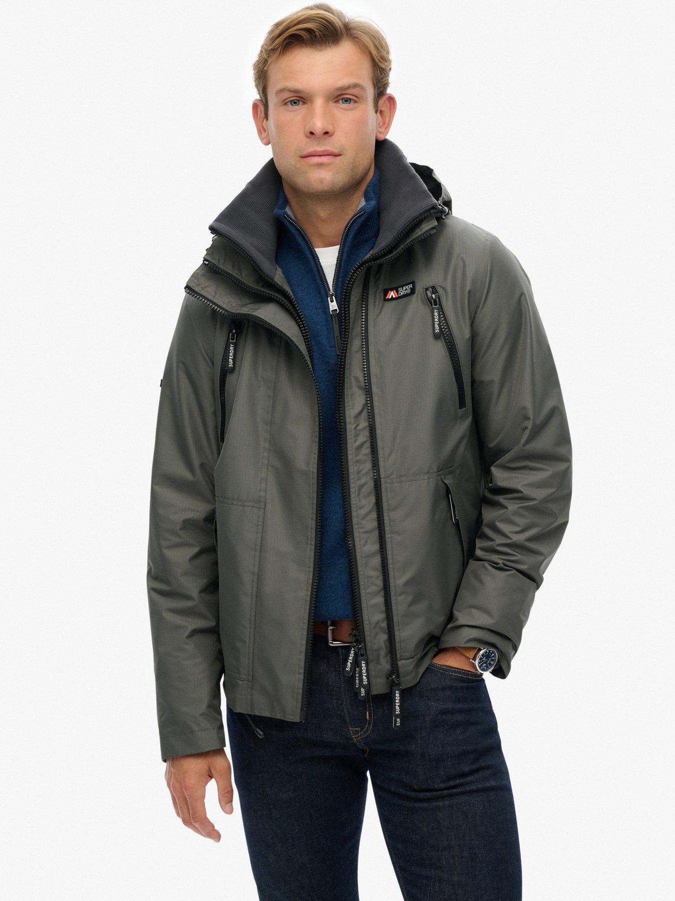Superdry Hooded Mtn Windbreaker Jacket - Grey