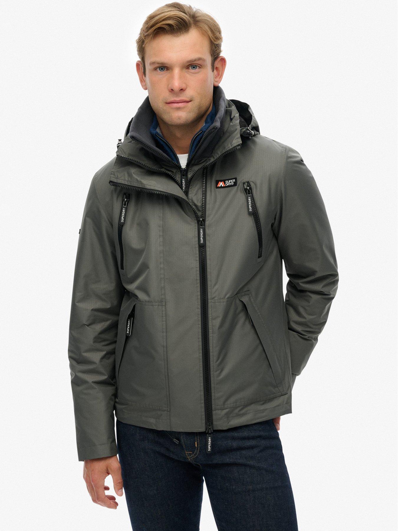 Image 2 of 6 of Superdry Hooded Mtn Windbreaker Jacket - Grey