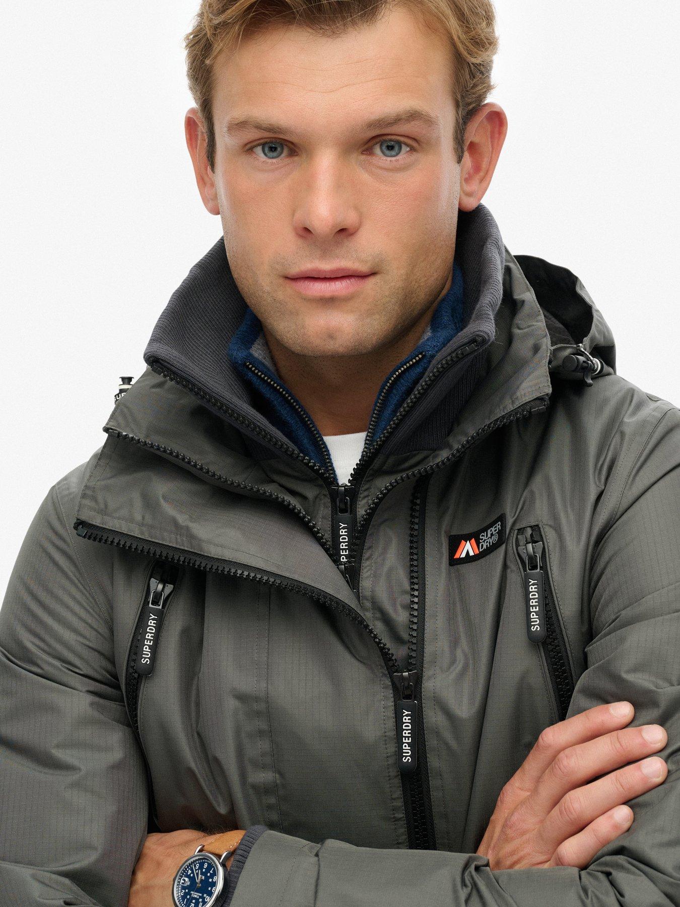 Image 4 of 6 of Superdry Hooded Mtn Windbreaker Jacket - Grey