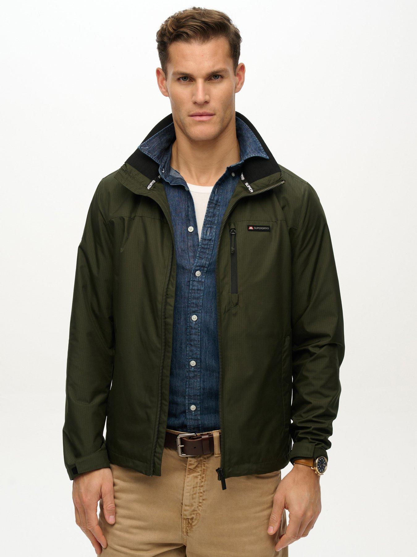 Image 3 of 4 of Superdry Non Hooded Logo Windbreaker Jacket - Green