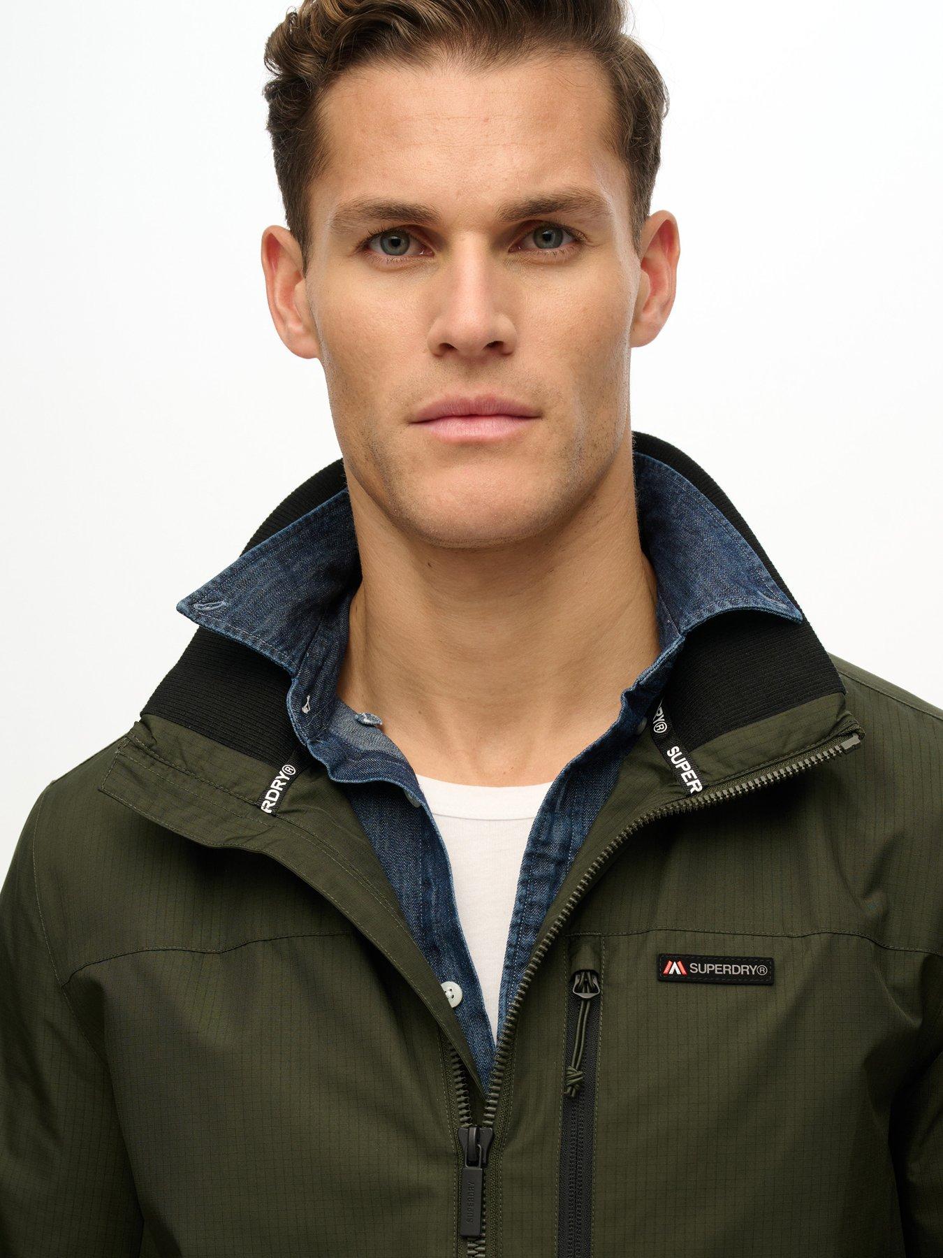 Image 4 of 4 of Superdry Non Hooded Logo Windbreaker Jacket - Green