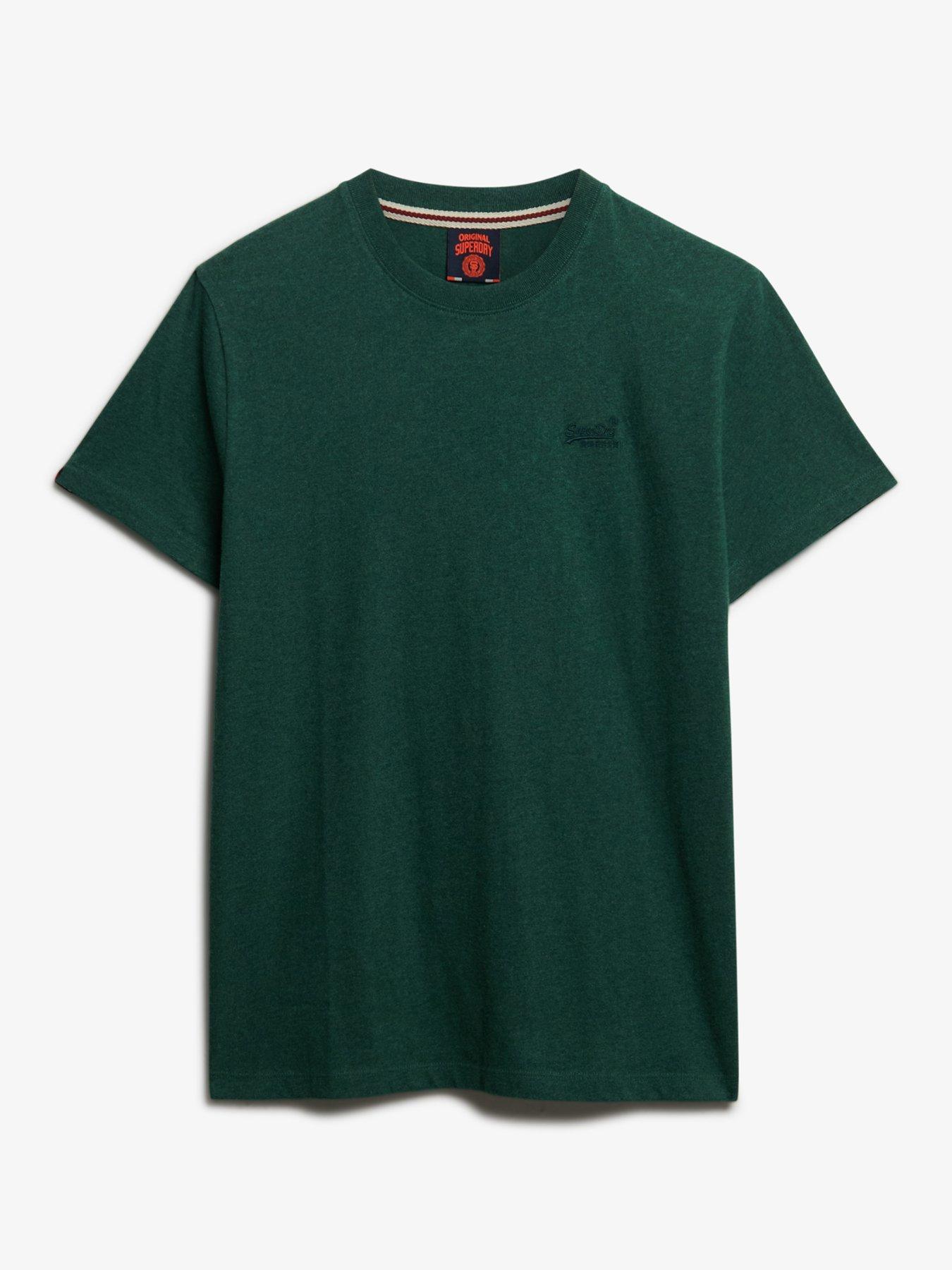 Image 4 of 5 of Superdry Essential Logo Embroidered T-shirt - Green