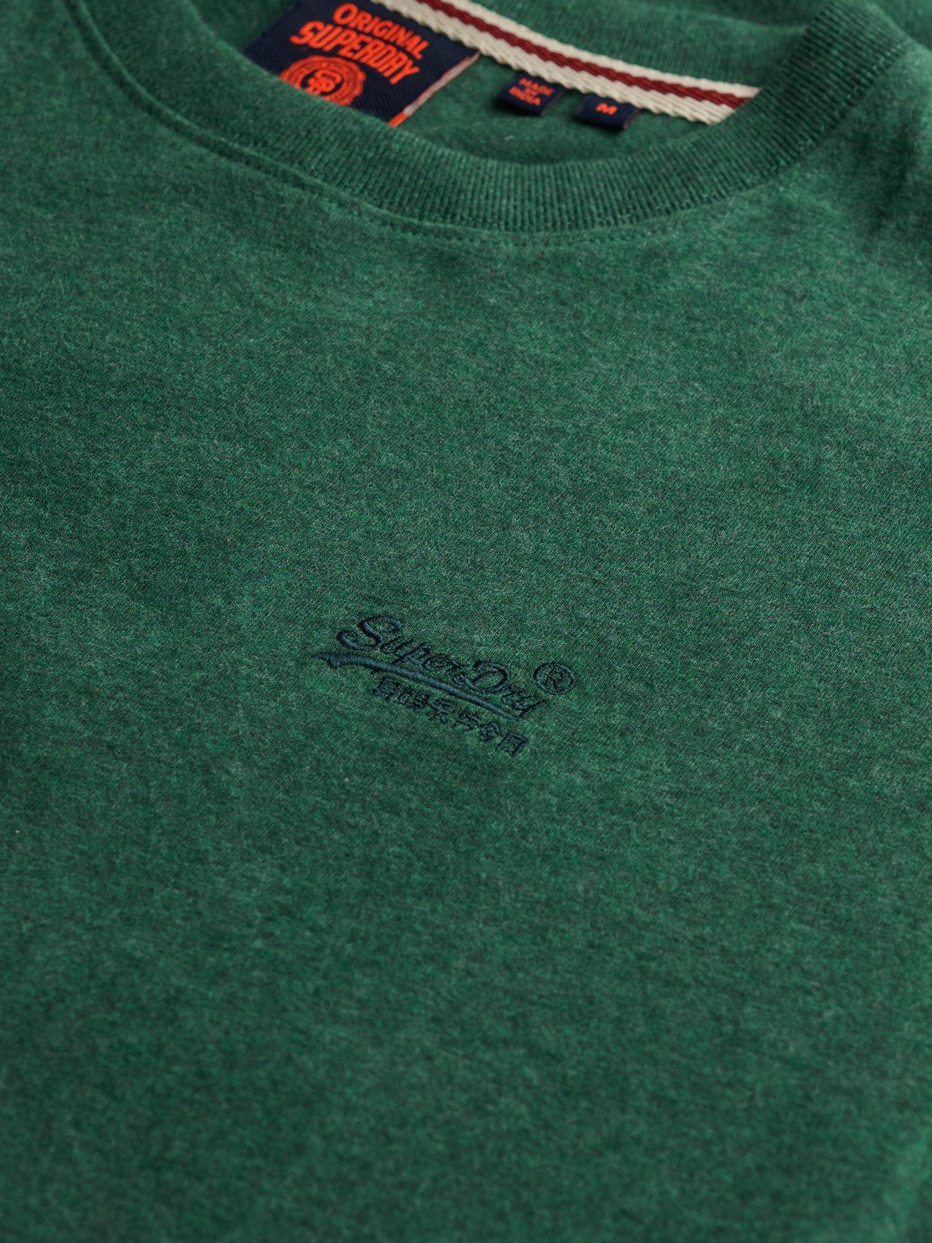 Image 5 of 5 of Superdry Essential Logo Embroidered T-shirt - Green
