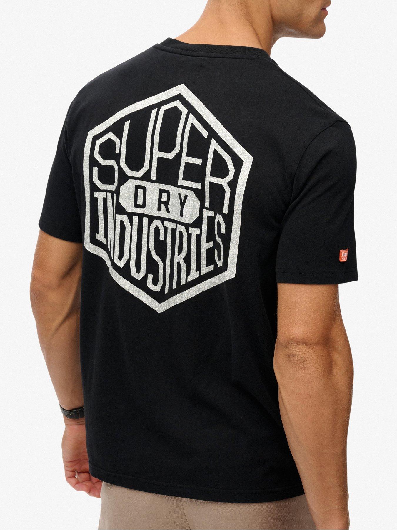 Image 2 of 5 of Superdry Work Logo Loose T-shirt - Black