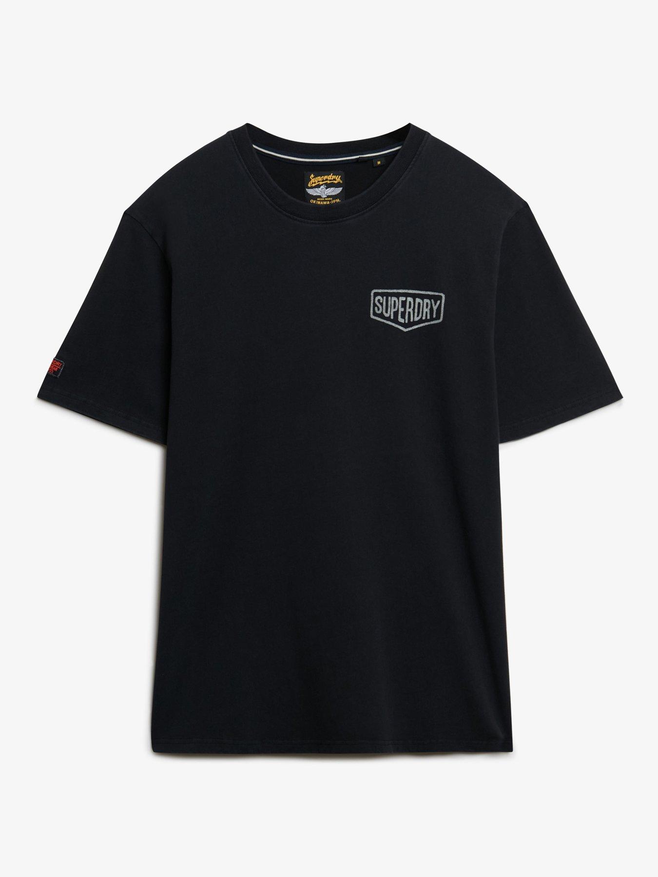 Image 6 of 6 of Superdry Heritage Tab Loose T-shirt - Black