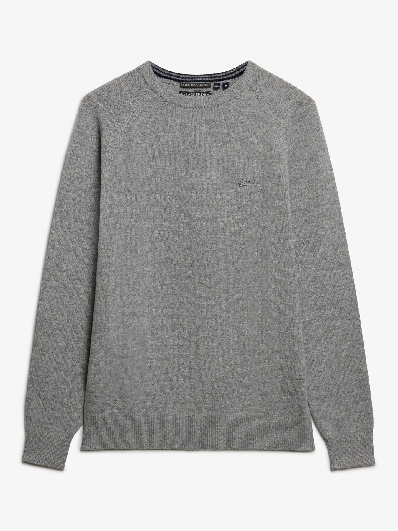 Image 5 of 5 of Superdry Wool Blend Knitted Jumper - Grey