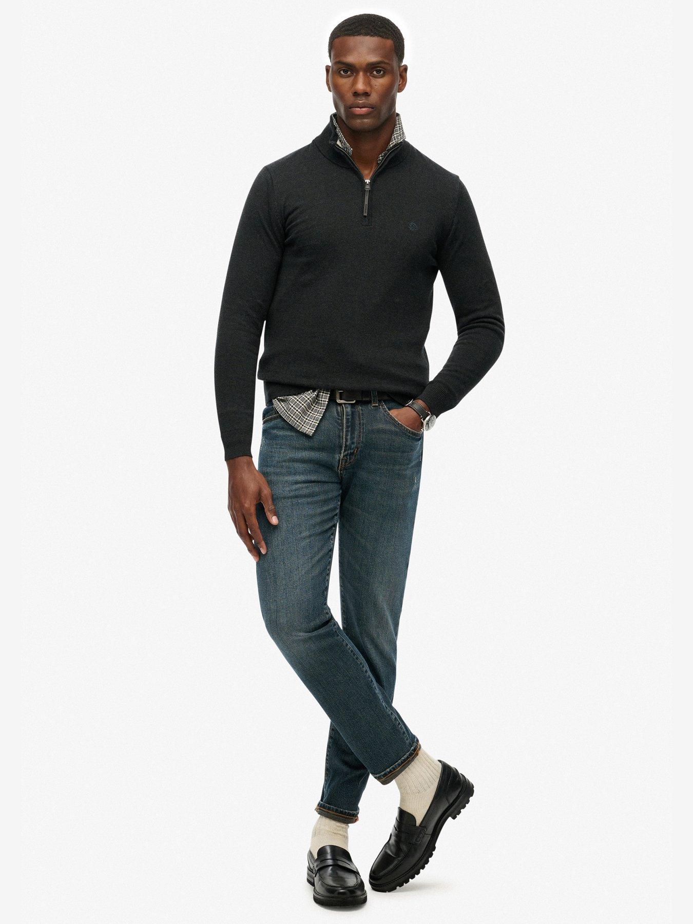 Image 3 of 5 of Superdry Essentials Cotton Half Zip Knitted Jumper