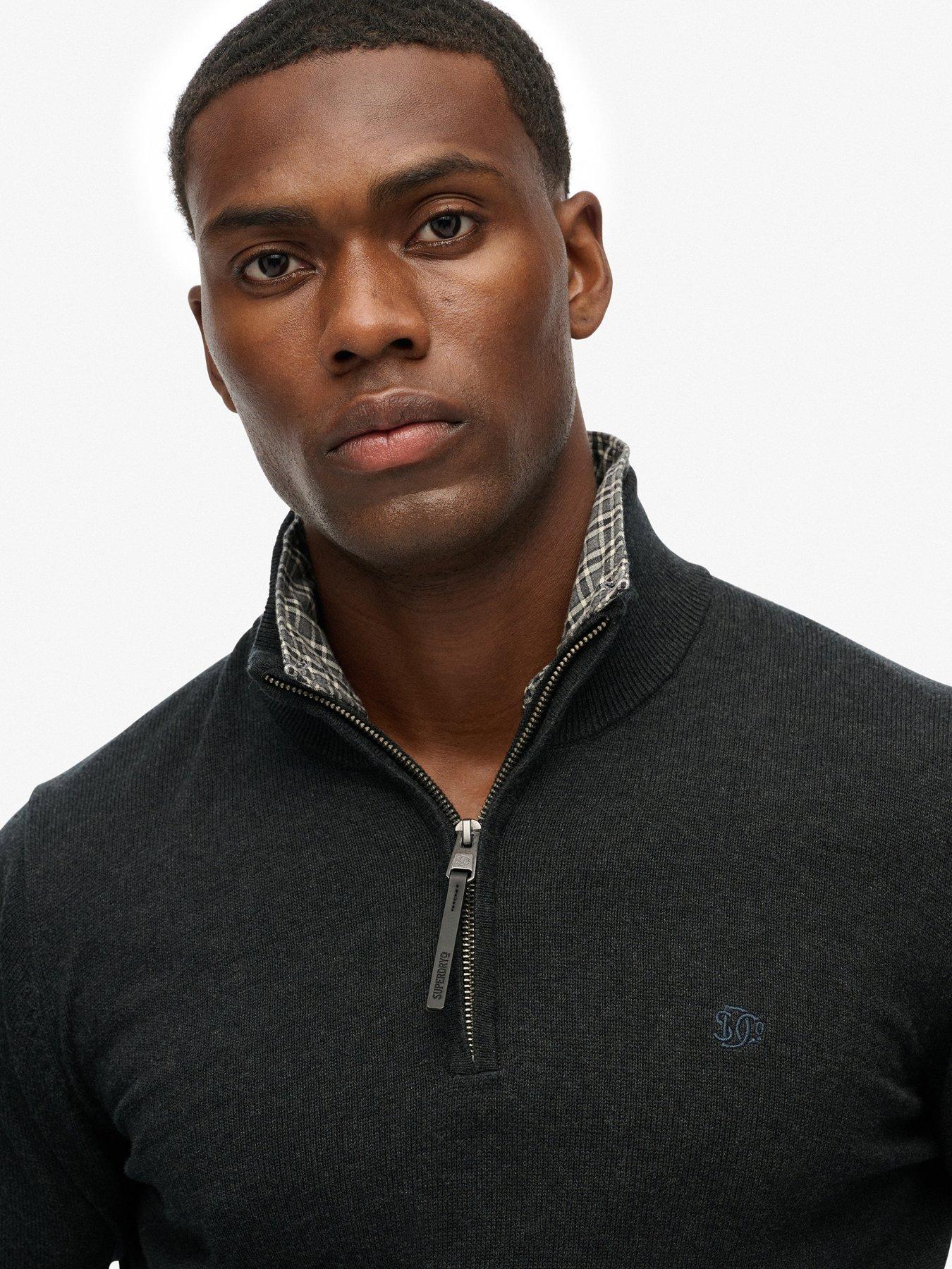 Image 4 of 5 of Superdry Essentials Cotton Half Zip Knitted Jumper