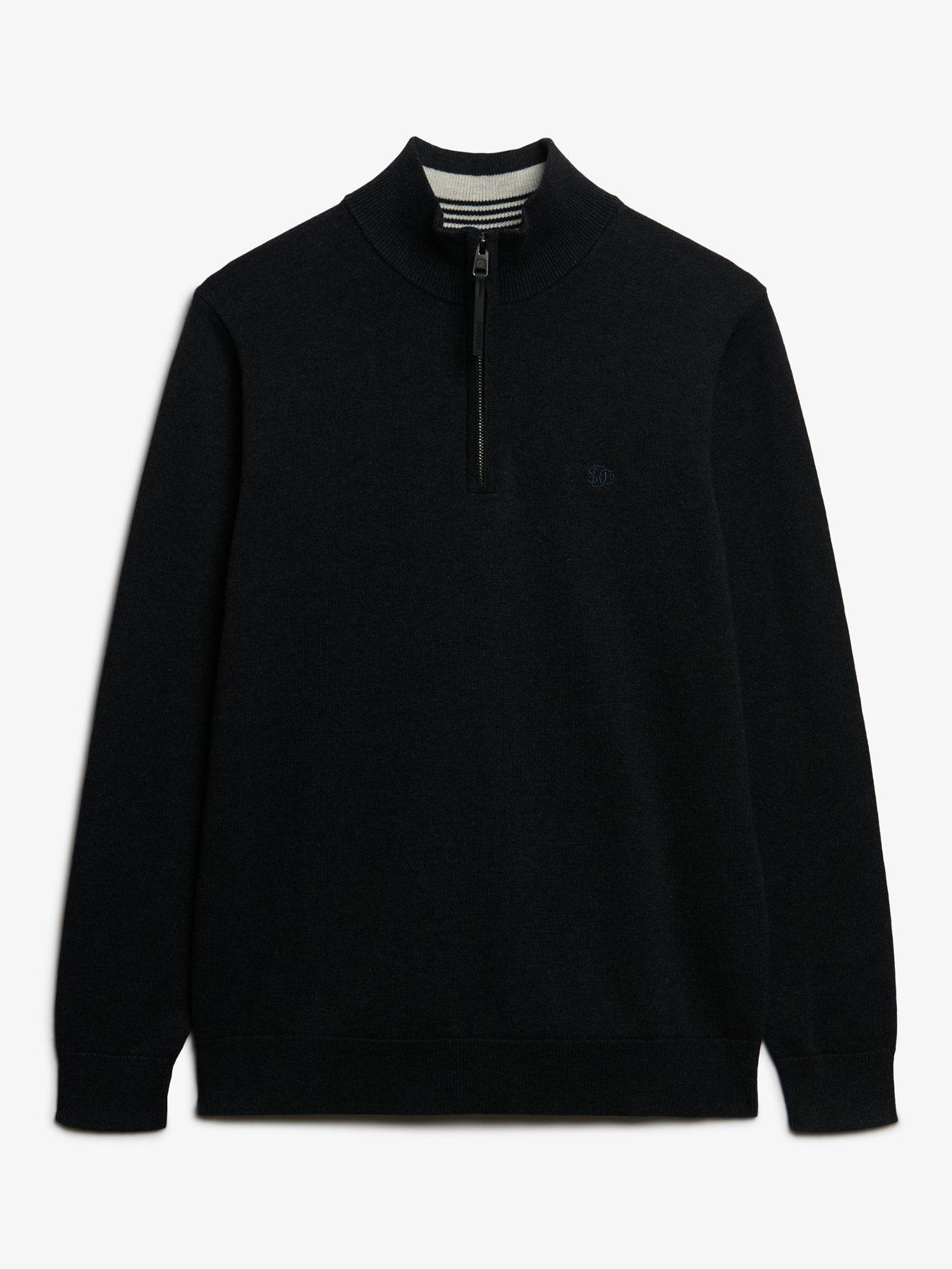 Image 5 of 5 of Superdry Essentials Cotton Half Zip Knitted Jumper