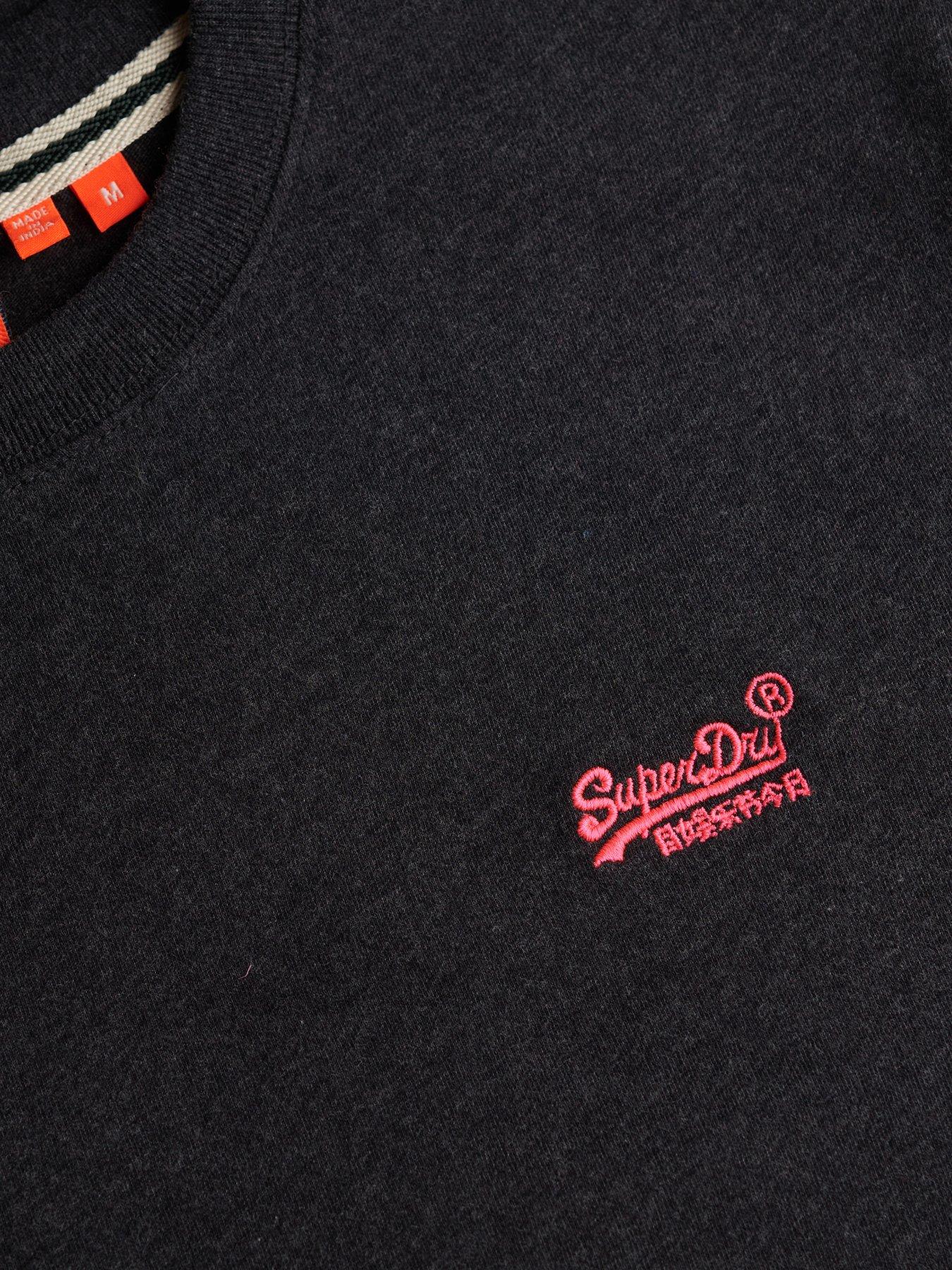 Image 5 of 5 of Superdry Essential Logo Embroidered T-shirt - Black