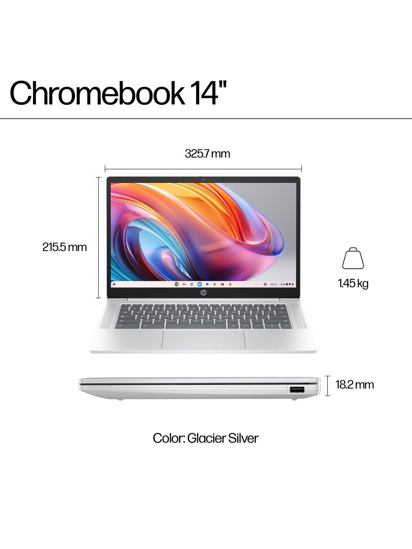  image of hp-chromebook-14-14a-nf0003na-14-in-intelreg-n100-8gb-ram-128gb-silver