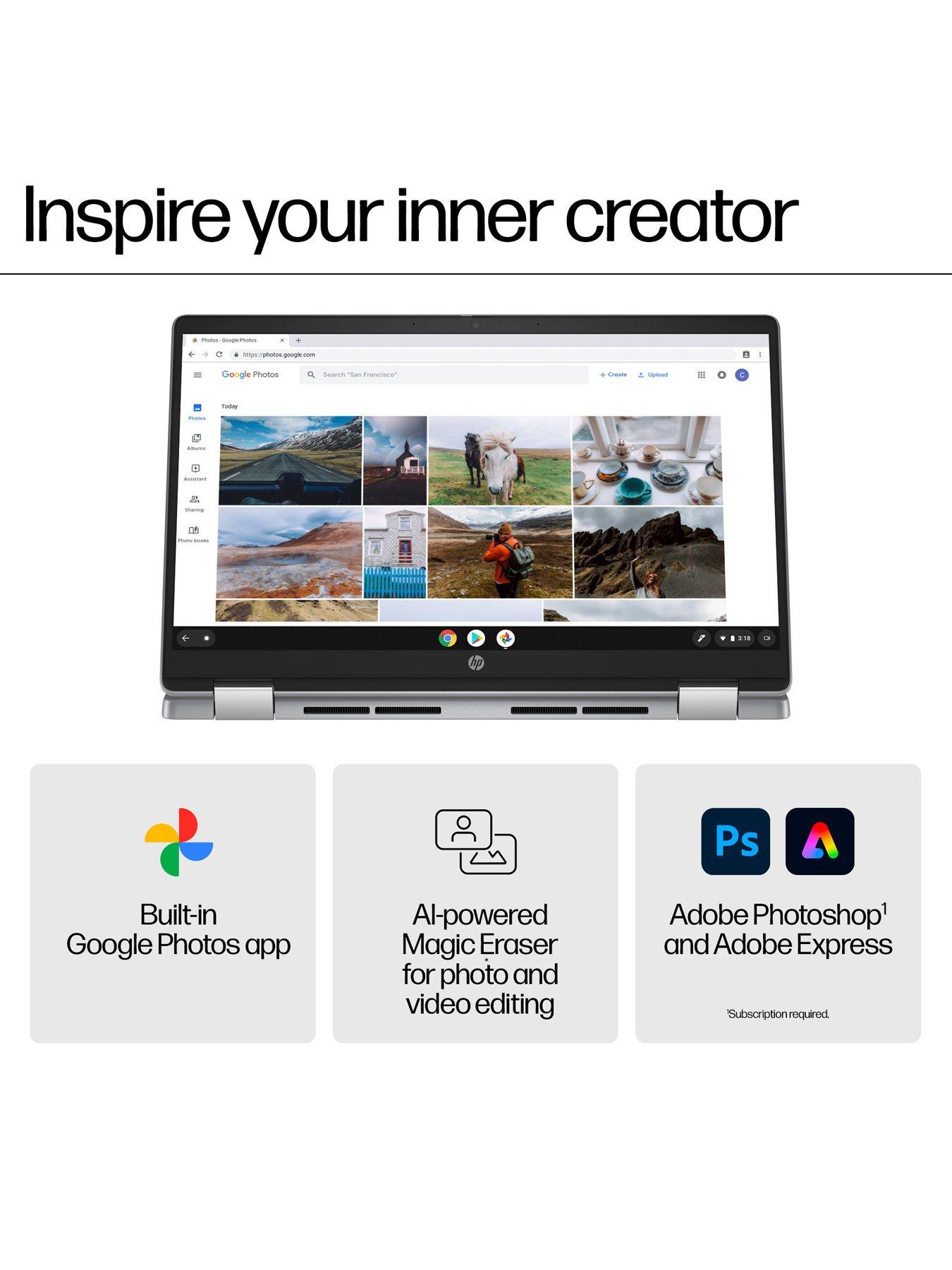  image of hp-chromebook-x360-14b-cd0001na-14-in-intelreg-n200-8gb-ram-128gb-silver