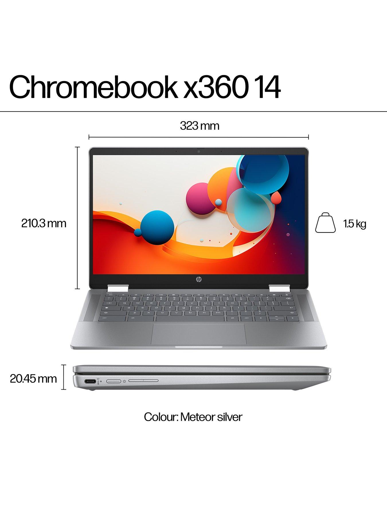  image of hp-chromebook-x360-14b-cd0001na-14-in-intelreg-n200-8gb-ram-128gb-silver