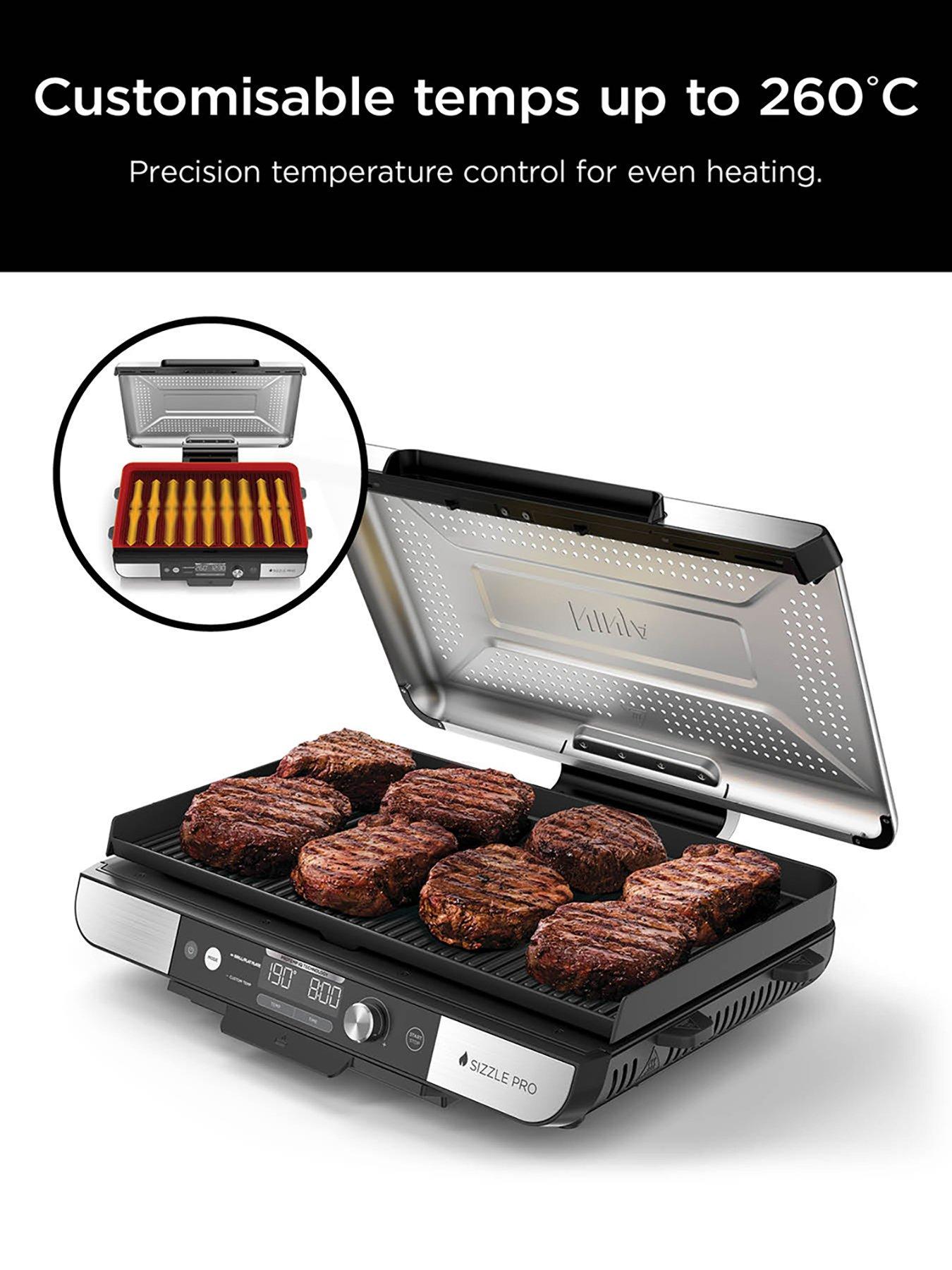 Image 4 of 7 of NINJA Sizzle Low Smoke Indoor Grill &amp; Flat Plate GX101UK