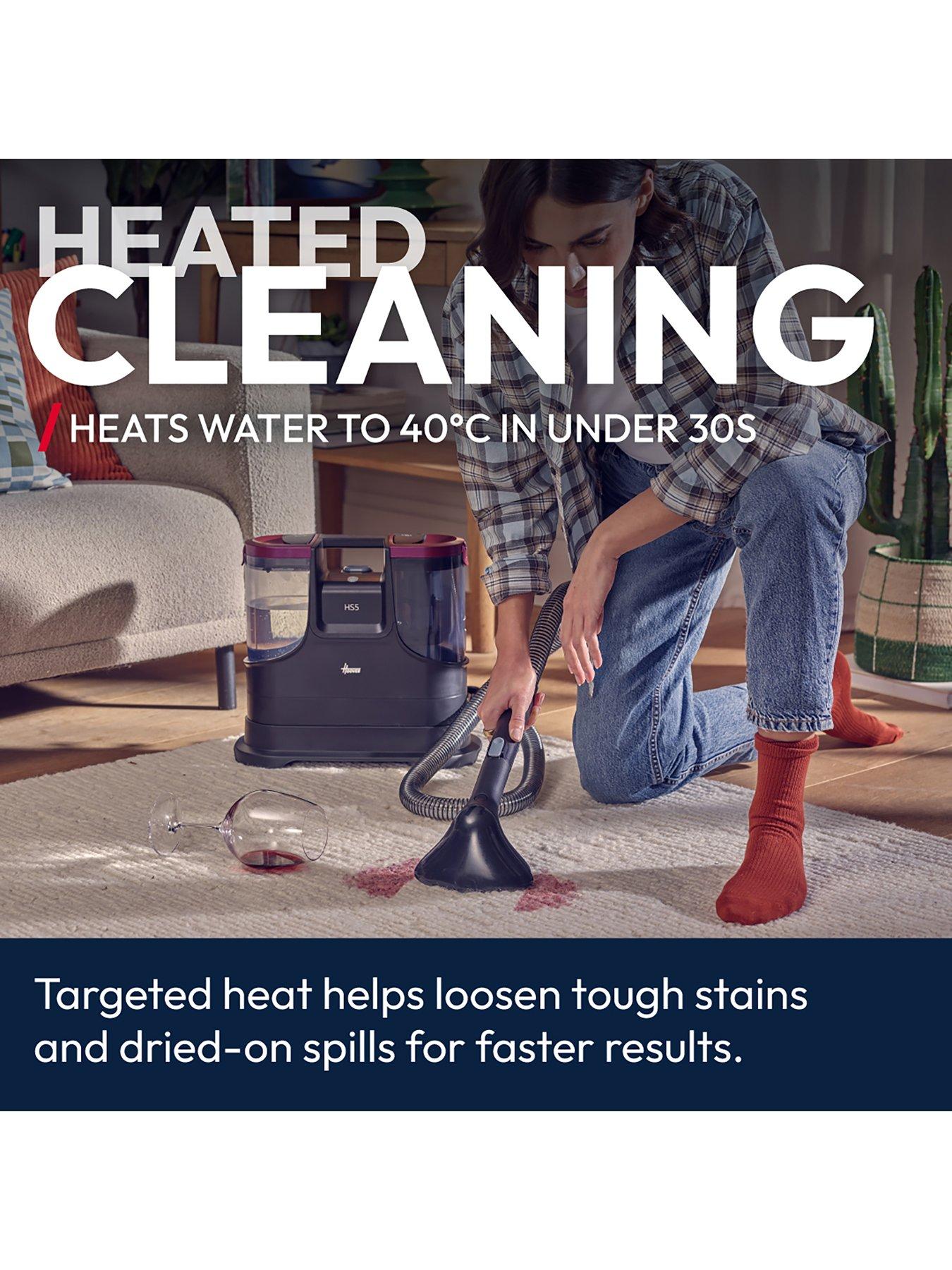Image 2 of 7 of Hoover HS5 Hot Carpet Washer Spot Wash &amp; Dry Carpet Cleaner (HS530), Sofa Stain Remover, Window Cleaning, 1.5L Water Tank, 400W, Ideal for Pets
