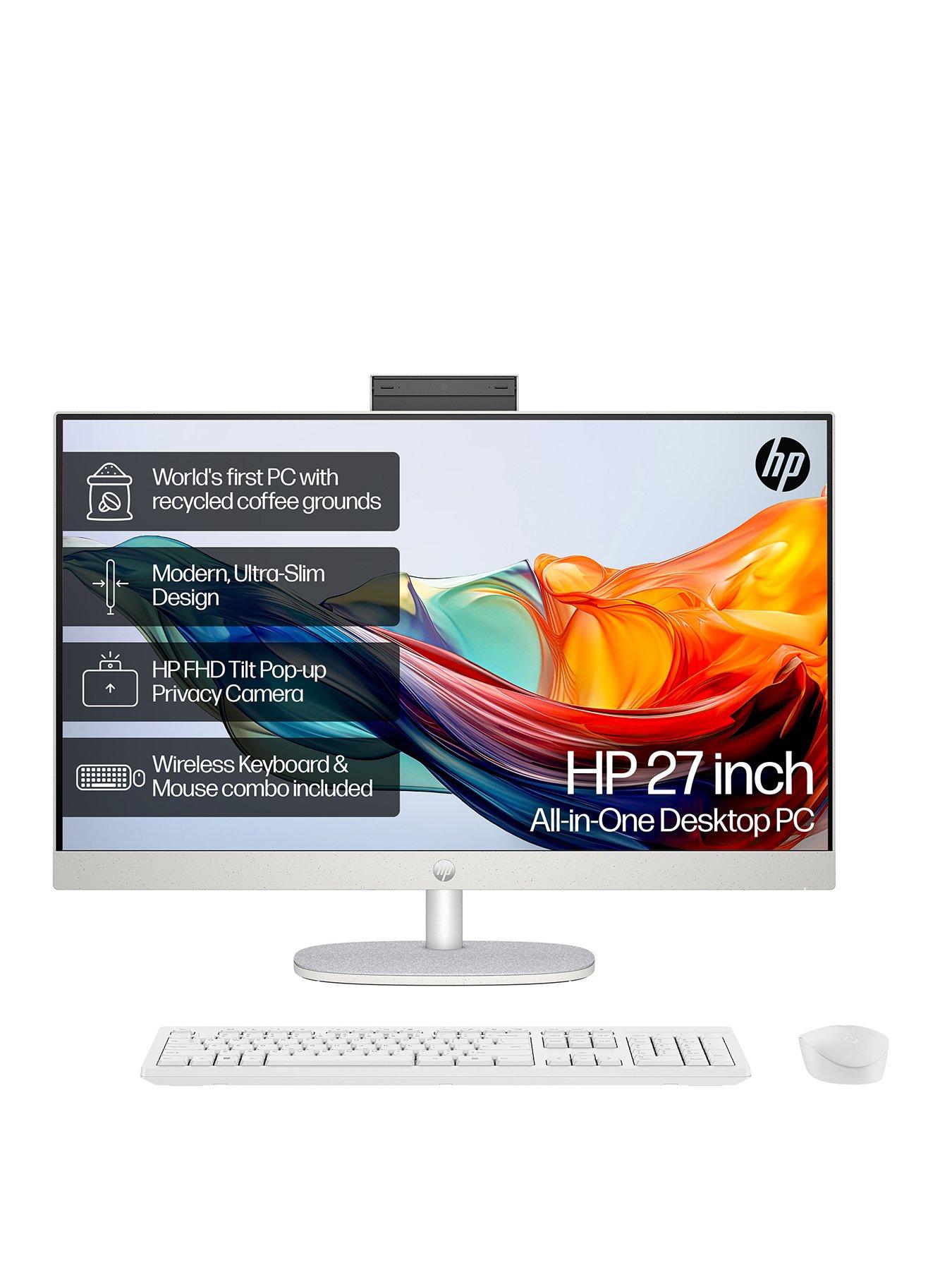 HP 27 inch All-in-One - AMD Ryzen 7 - 16GB RAM - 512GB - 27 in