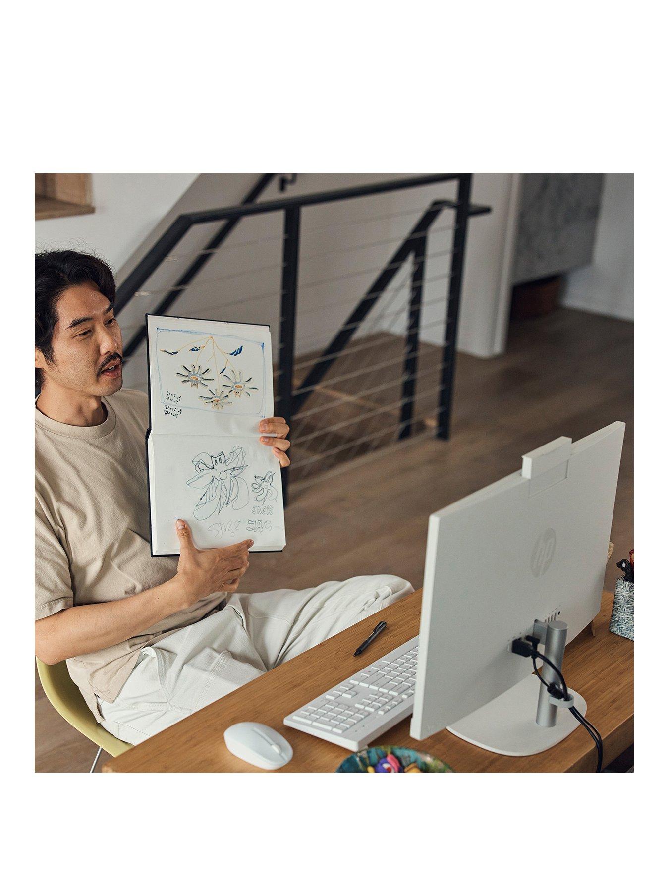 Image 2 of 3 of HP 24 inch All-in-One - AMD Ryzen 5 - 8GB RAM - 512GB  - 24 in