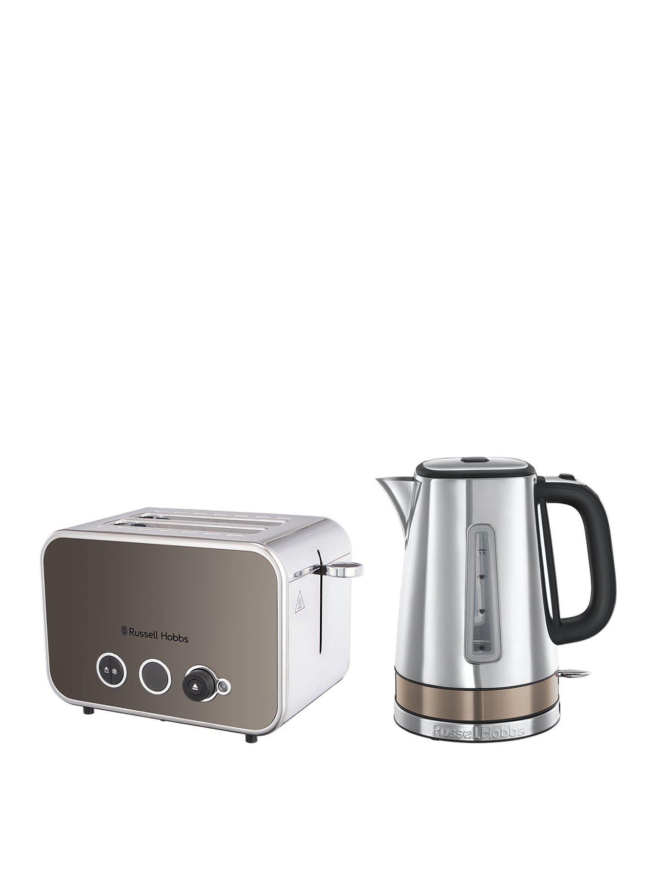 Image 1 of 7 of Russell Hobbs Russell Hobbs Distinctions Kettle and Toaster&nbsp;Bundle - Titanium