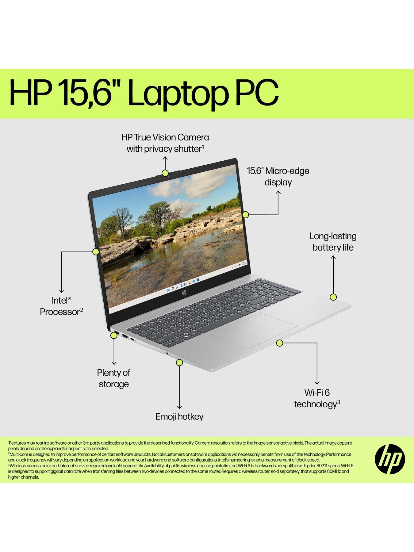 Image 3 of 7 of HP 15-fd0073na Laptop - 15.6 in - Intel Core i3 - 8GB RAM - 512GB &ndash; Silver