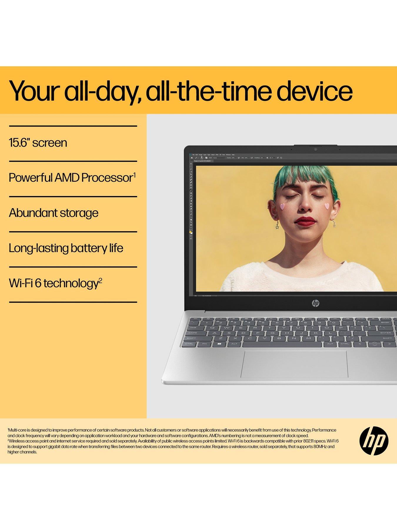  image of hp-15-fc0049na-laptop-156in-fhdnbspamd-ryzen-5-16gb-ram-512gb-ssdnbsp--silver