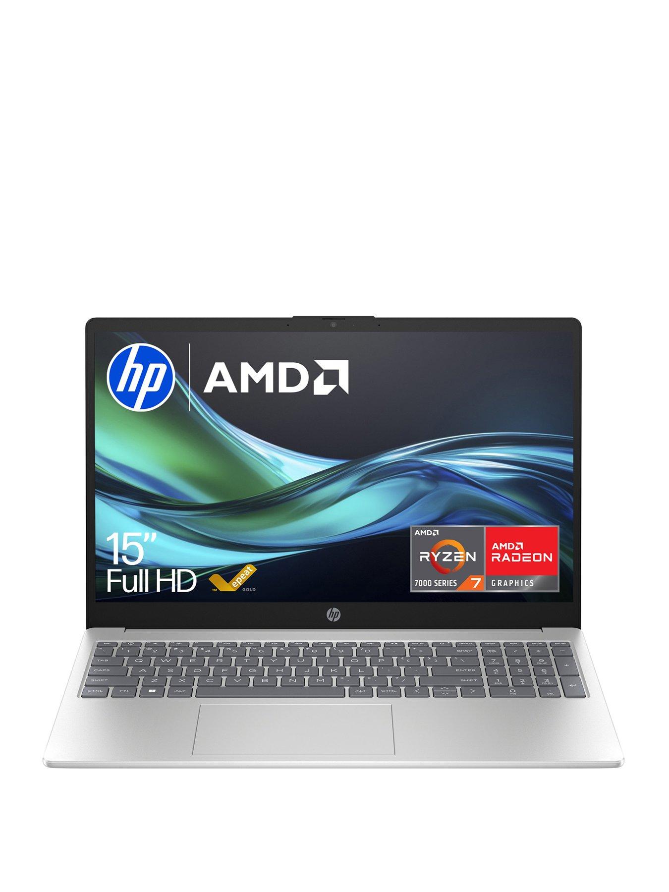 HP 15fc0051na Laptop - 15.6 in - AMD Ryzen 7 - 16GB RAM - 512GB - Silver