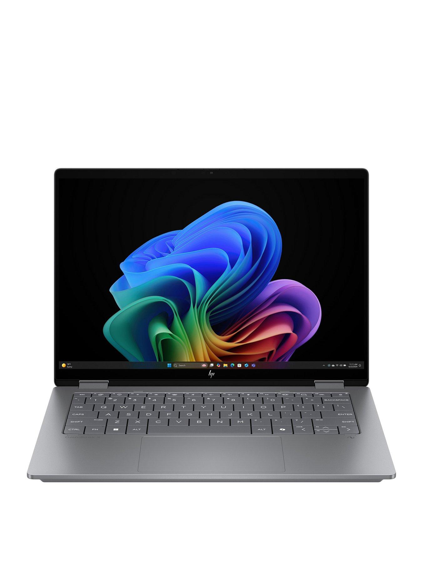 Image 2 of 7 of HP OmniBook X Flip CoPilot+PC  - AMD Ryzen AI 5 - 16GB RAM - 512GB  - 14 in  - Silver