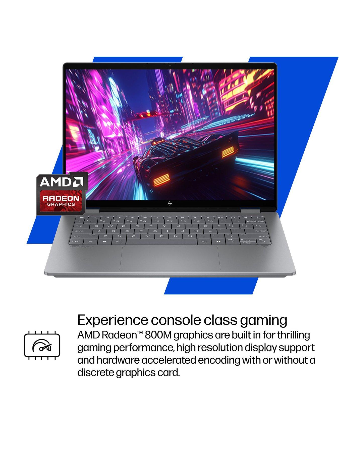  image of hp-omnibook-x-flip-14-fk0004na-copilot-pc-amd-ryzen-ai-5-nbsp--amd-radeon-840m--16gb-ram-512gb-14in-2k-ips-touchscreen-silver