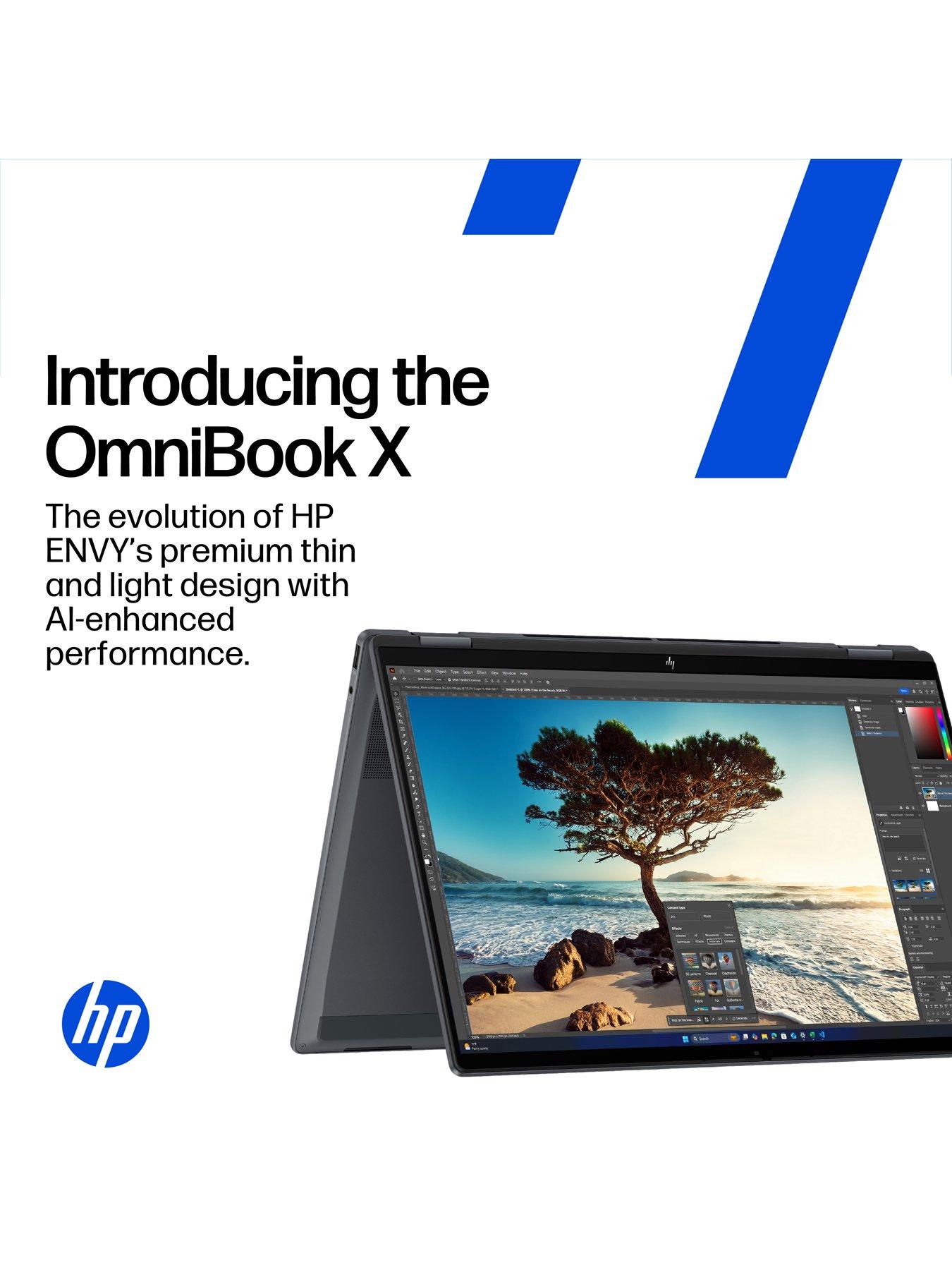  image of hp-omnibook-x-flip-14-fk0002na-copilot-pc-amd-ryzen-ai-7-nbsp--amd-radeon-860m-16gb-ram-1tb-14in-3k-oled-touchscreen-silver