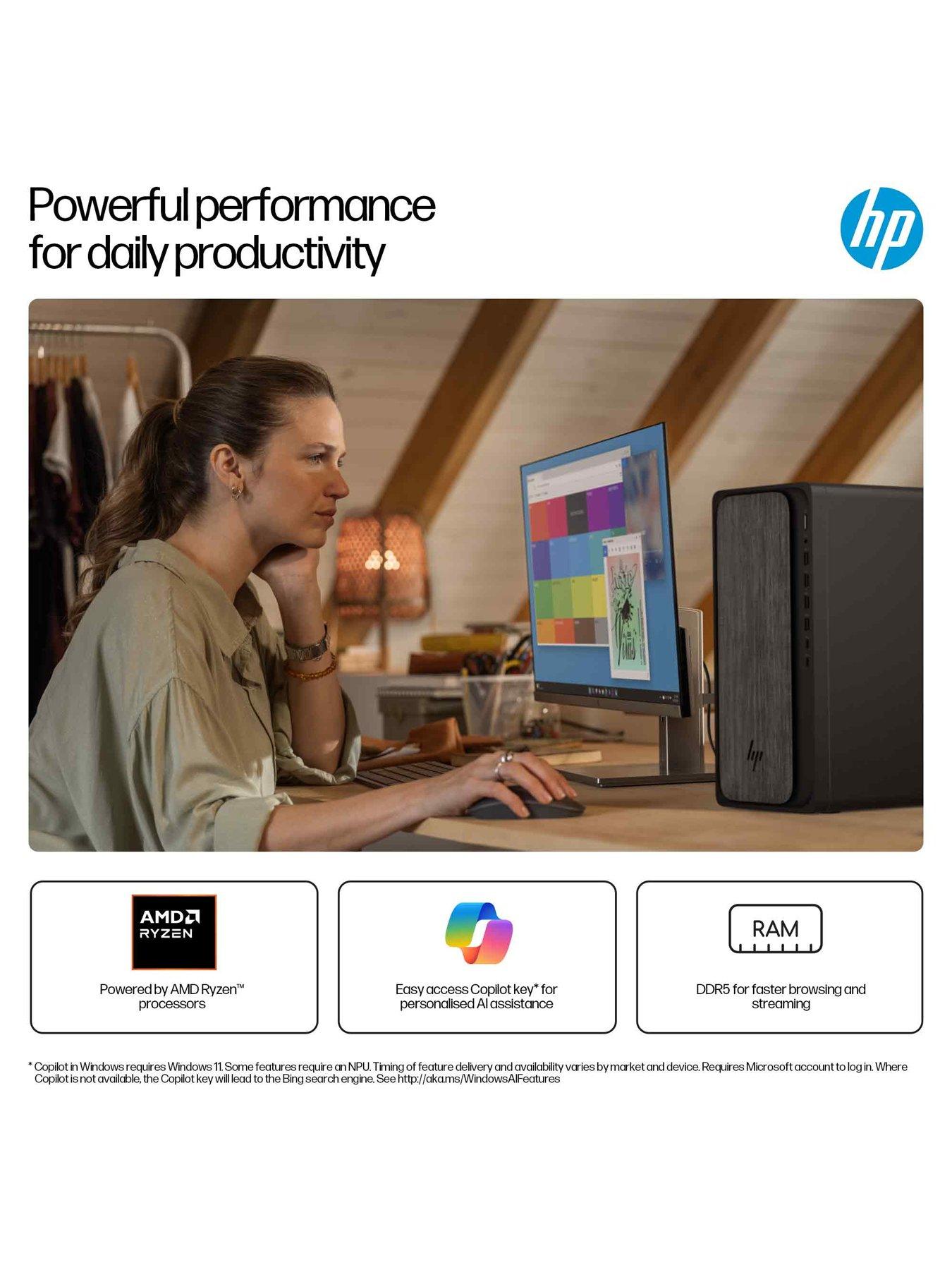  image of hp-omnidesk-desktop-pcnbsp--amd-ryzen-7-8gb-ram-1tb-ssd
