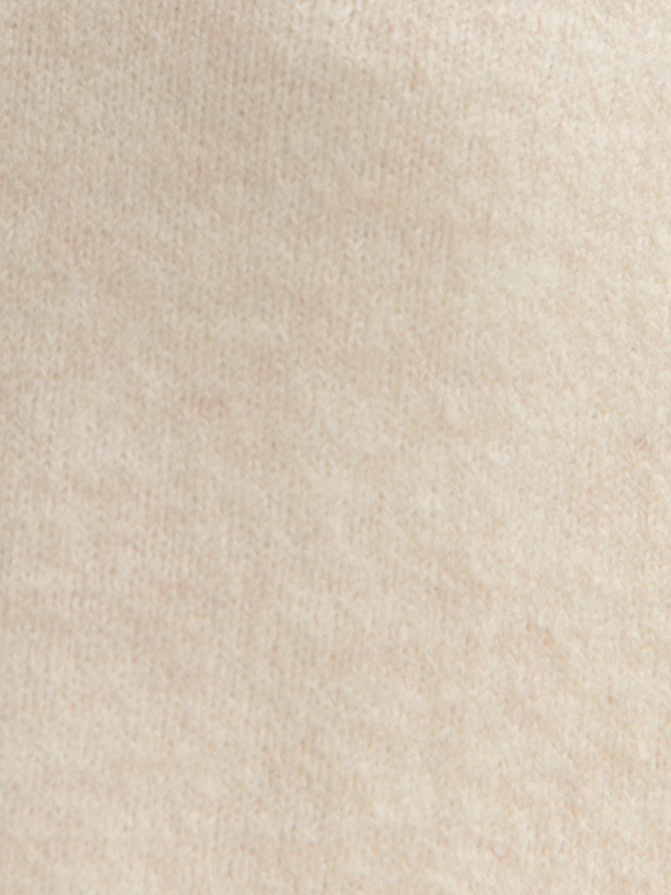 Image 5 of 6 of New Look Cream Midweight Knit Polo Jumper