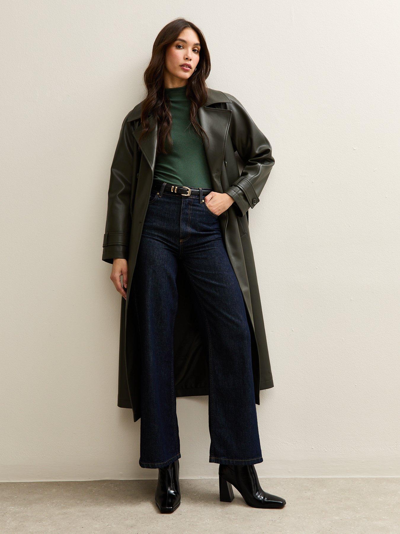  image of new-look-green-long-sleeve-roll-neck-top