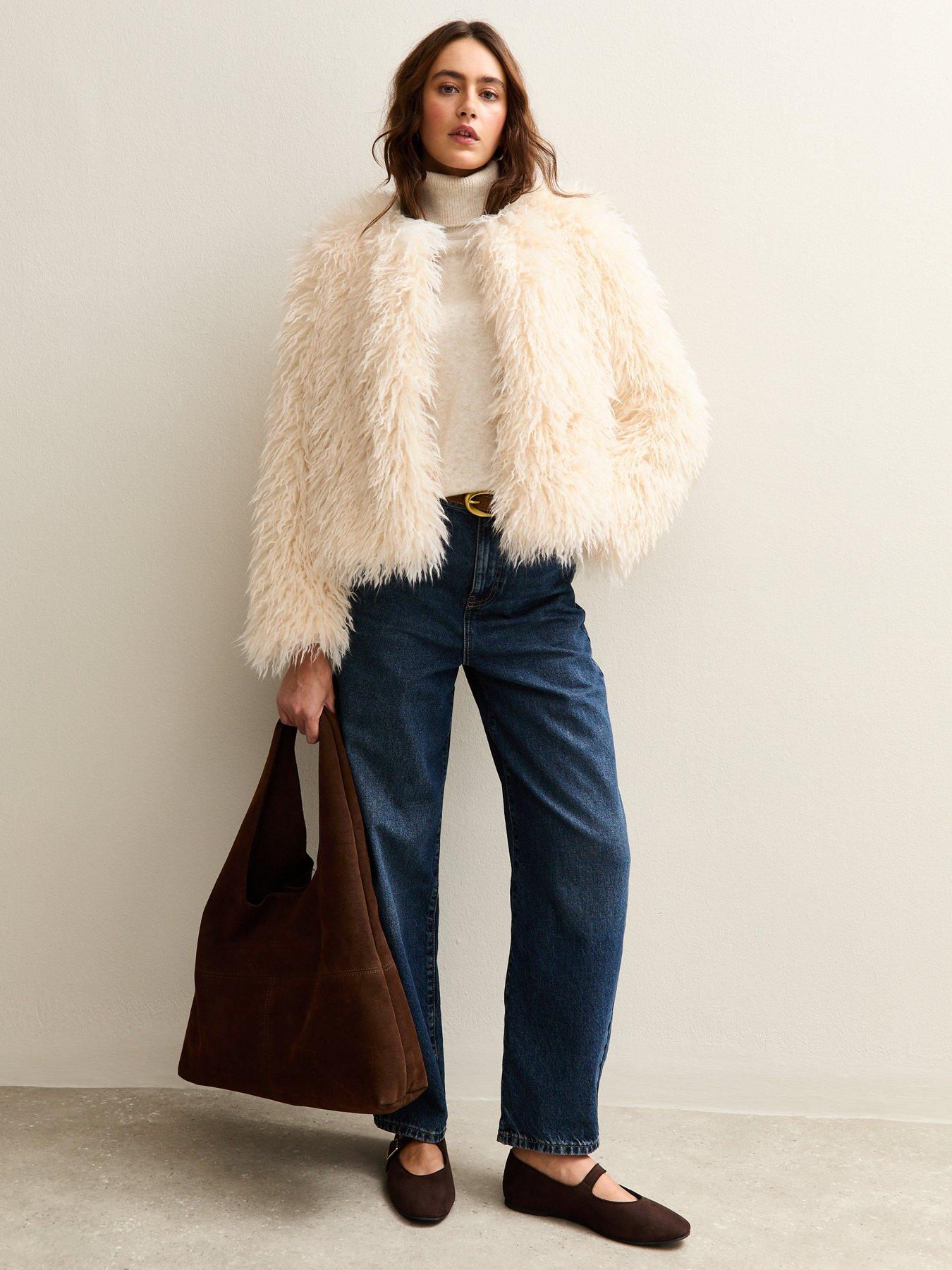  image of new-look-faux-fur-coat-cream