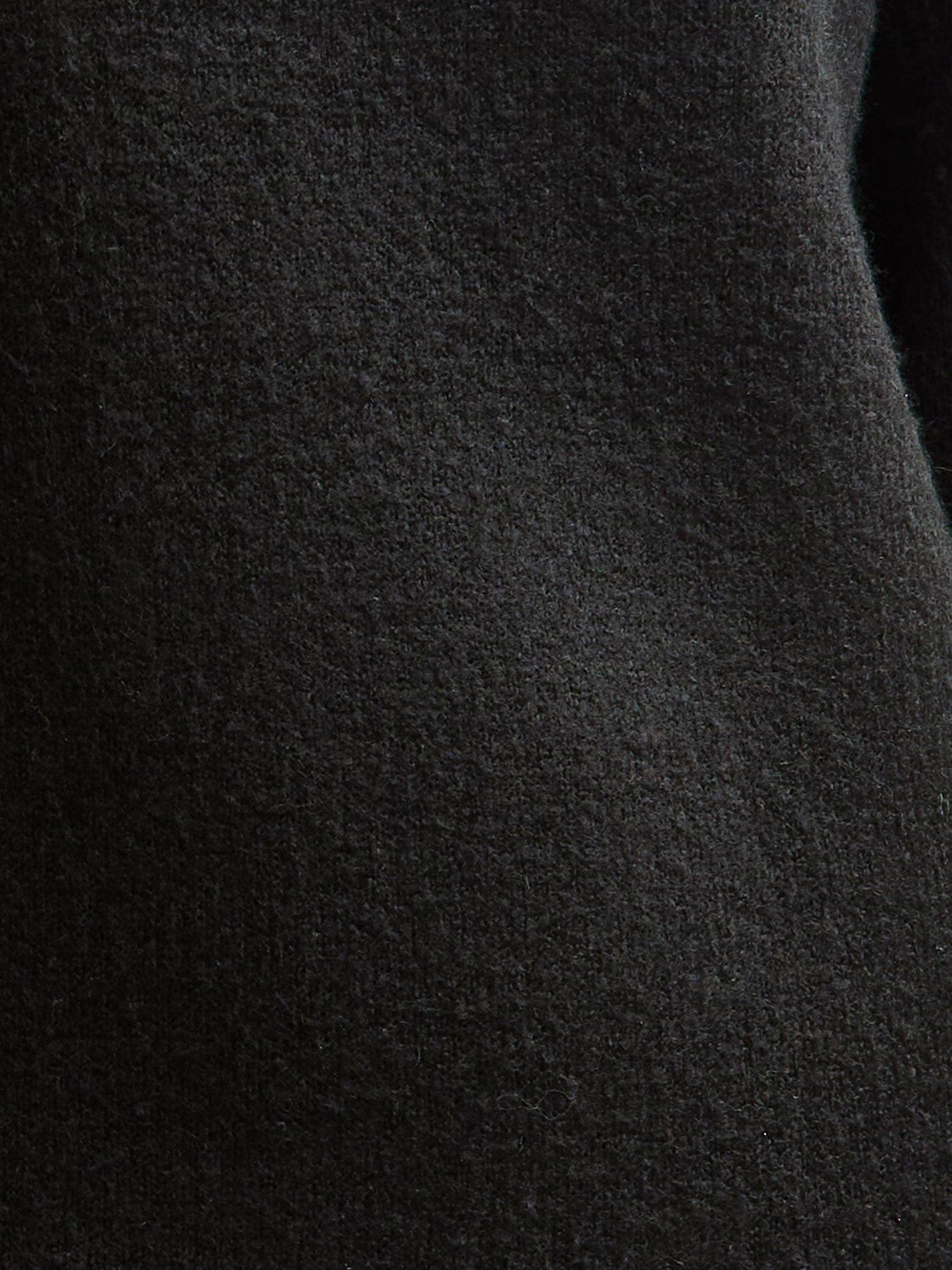 Image 5 of 5 of New Look Midweight Knit Roll Neck Mini Dress - Black