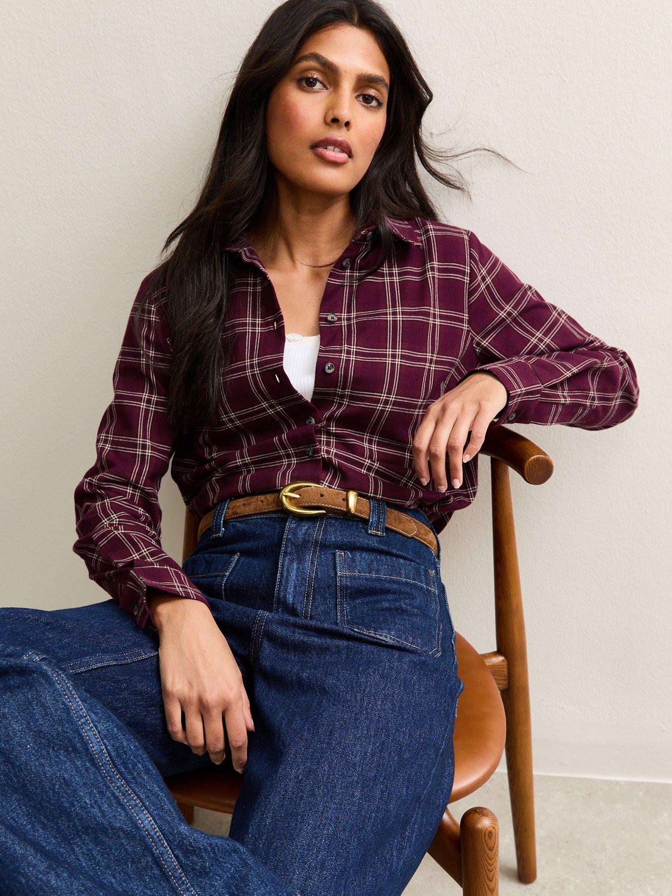 New Look Red Checked Long Sleeve Shirt