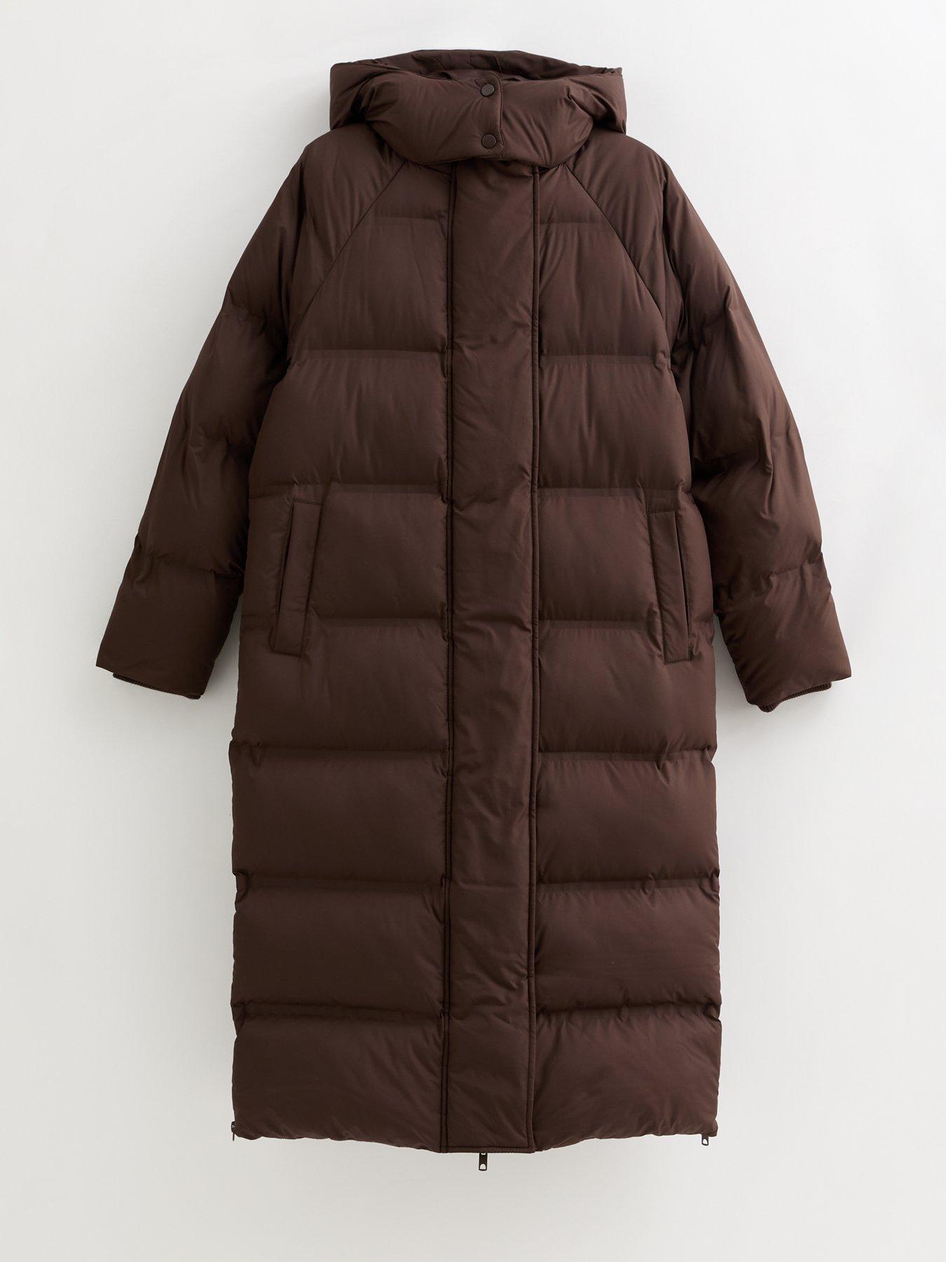 Image 6 of 6 of New Look Brown Longline Padded Puffer Coat