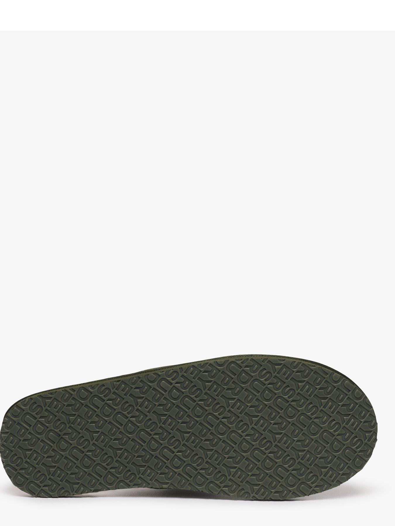  image of superdry-faux-suede-mule-slipper-green
