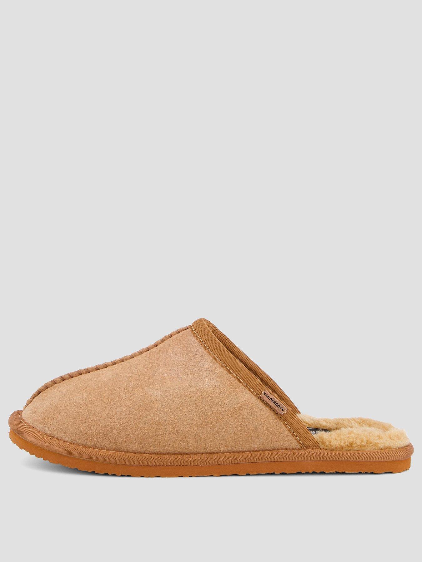 Image 2 of 7 of Superdry Faux Suede Mule Slipper - Brown