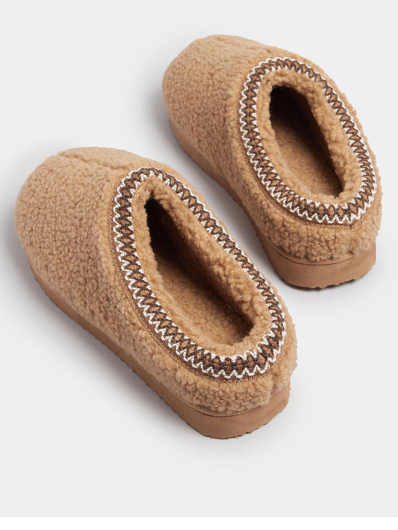 Image 3 of 4 of Yours Curve Borg Mule Slipper - Brown