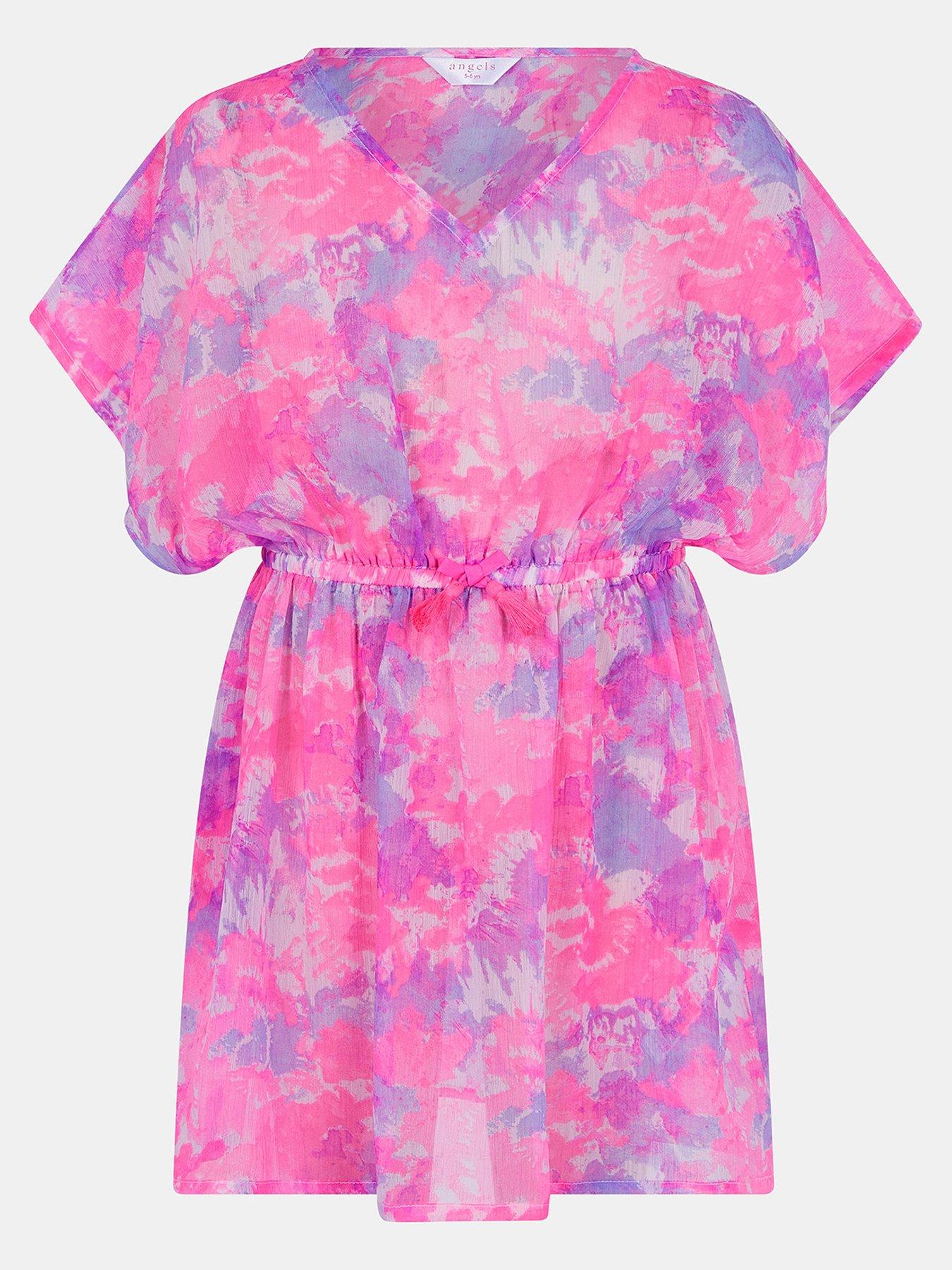undefined Girls Tie Dye Kaftan - Multi