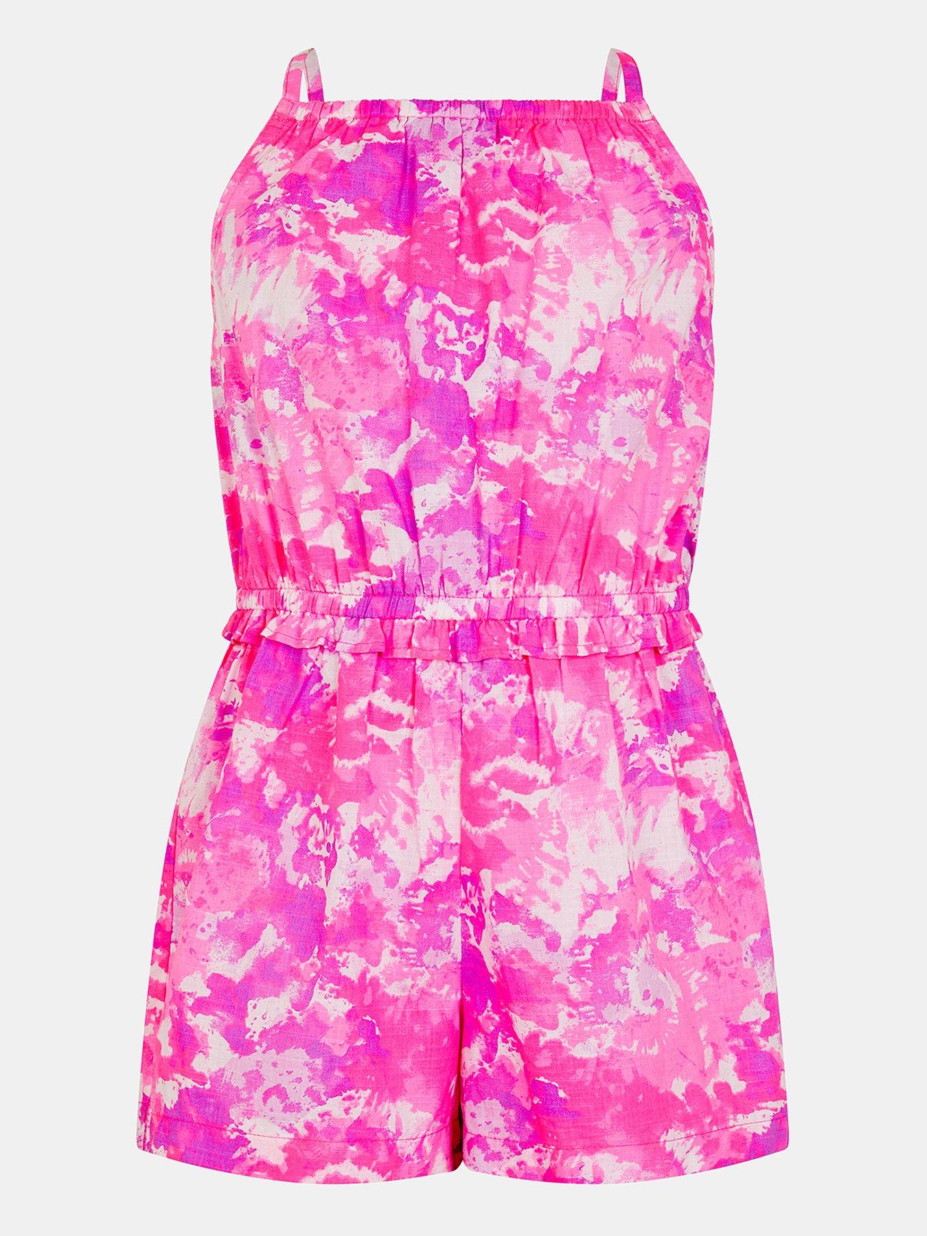 undefined Girls Tie Dye Playsuit - Multi