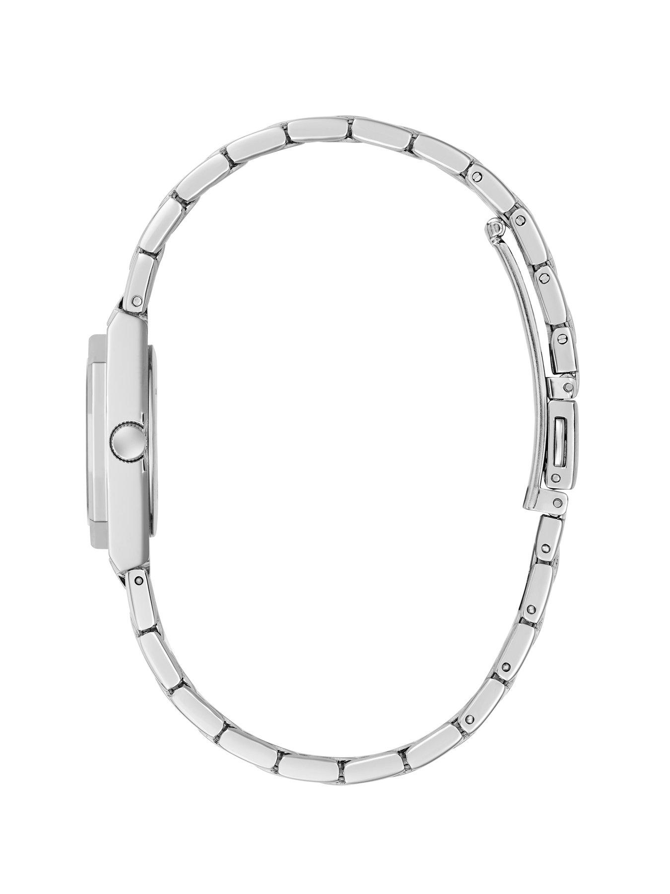 Image 4 of 5 of Guess stainless steel Ladies watch with crystal detail dial and stainless steel bracelet