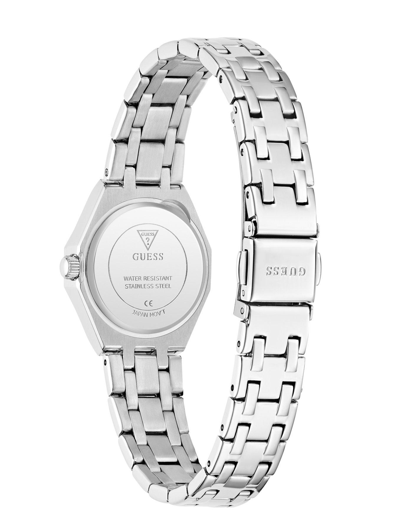 Image 3 of 5 of Guess stainless steel Ladies watch with crystal detail dial and stainless steel bracelet