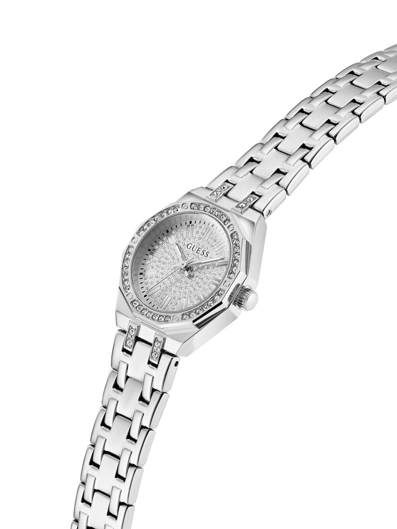 Image 5 of 5 of Guess stainless steel Ladies watch with crystal detail dial and stainless steel bracelet