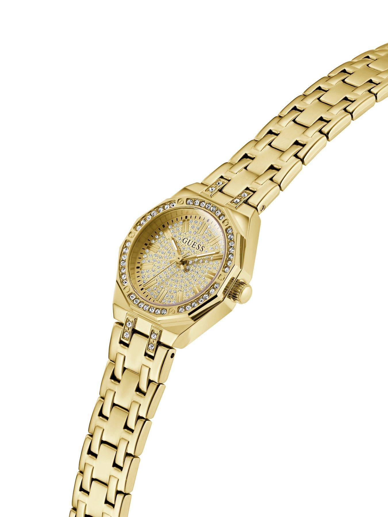 Image 4 of 5 of Guess gold tone Ladies watch with glitz dial and gold tone bracelet